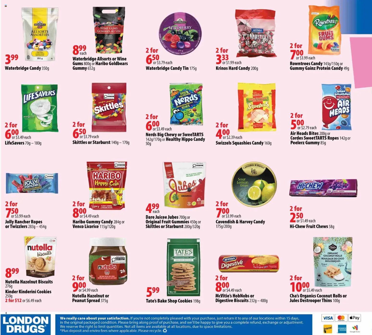 London Drugs - Sweets & Snacks Insert