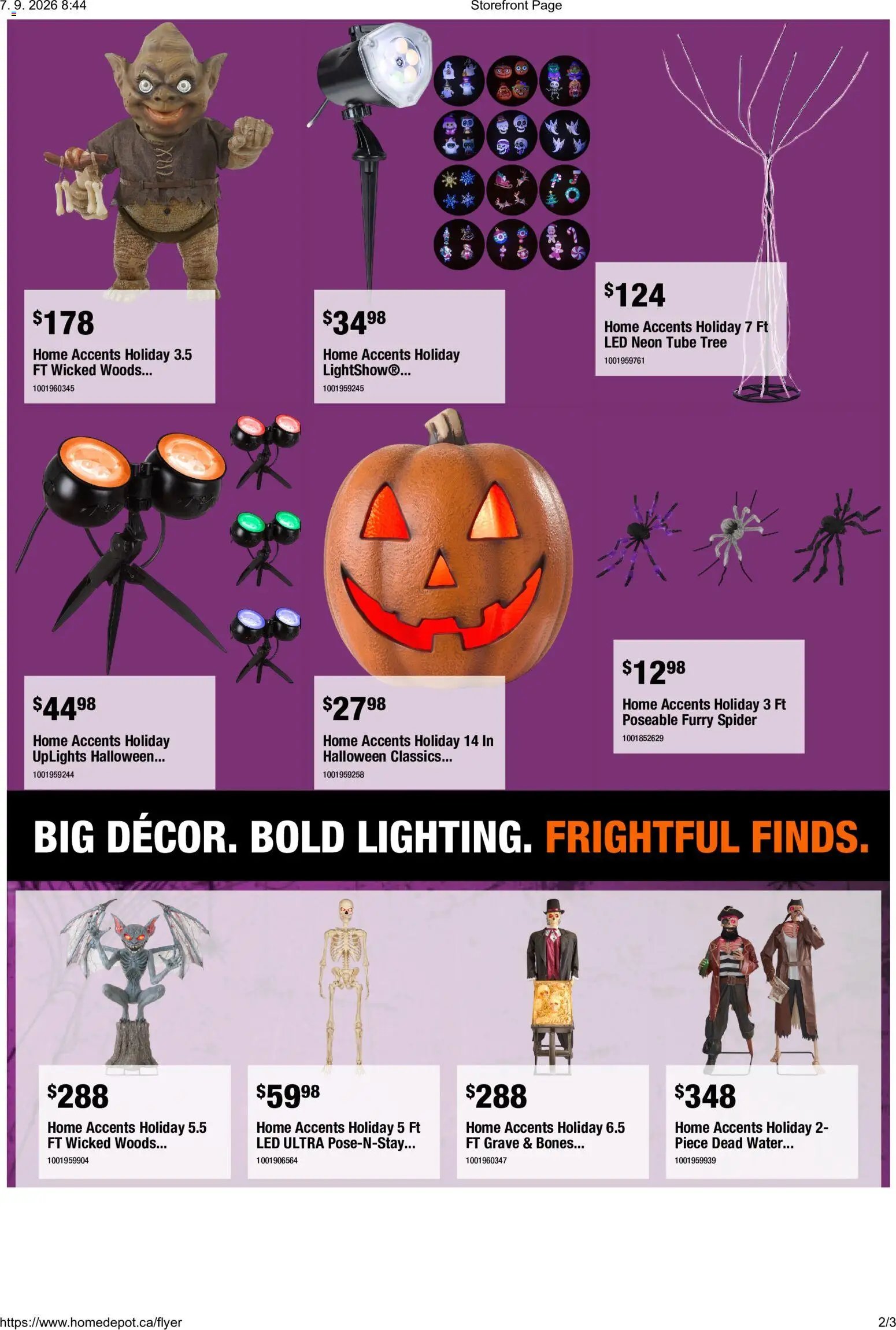 Home Depot - Halloween flyer