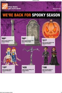 Home Depot - Halloween flyer