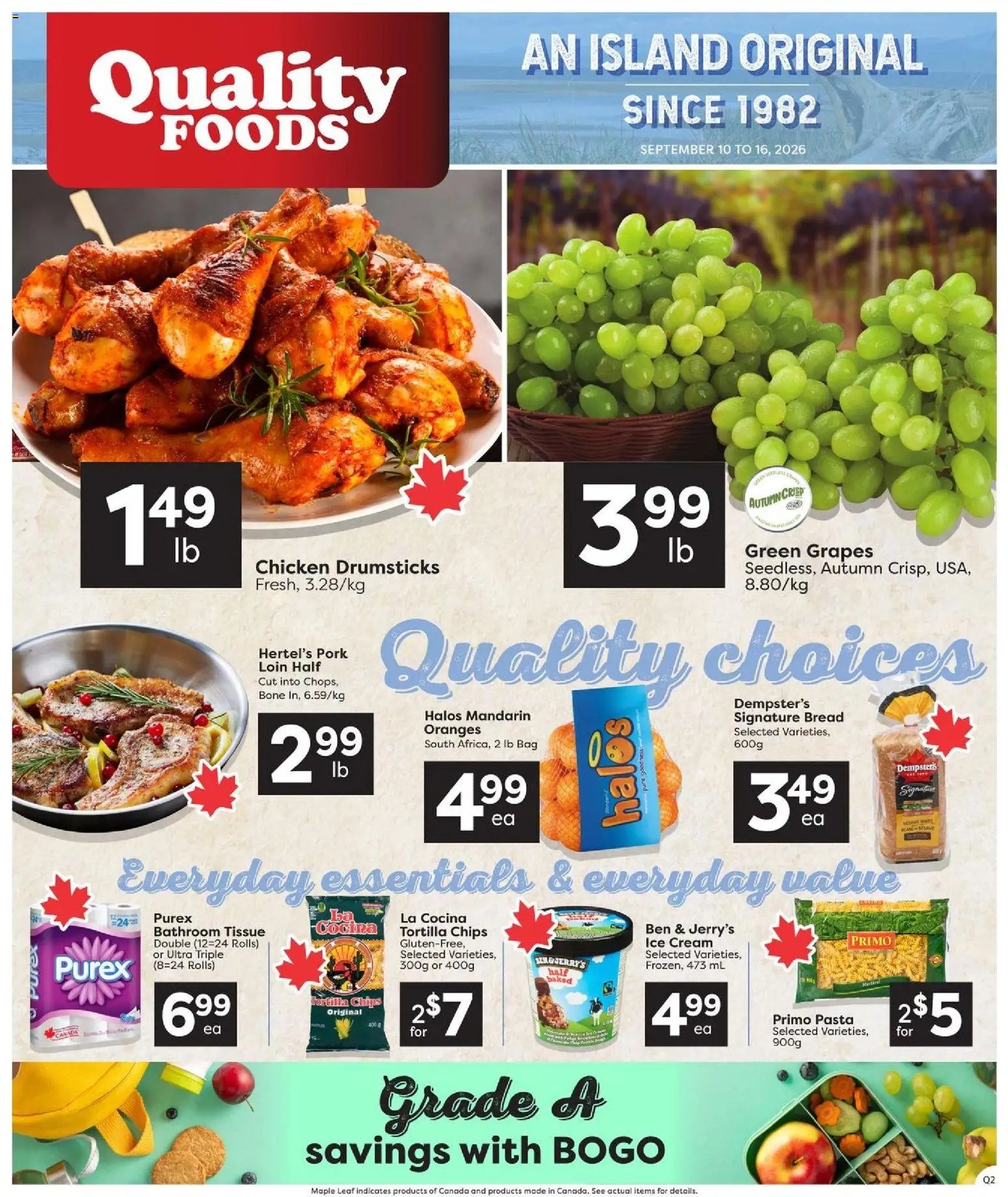 Quality Foods weekly flyer / circulaire