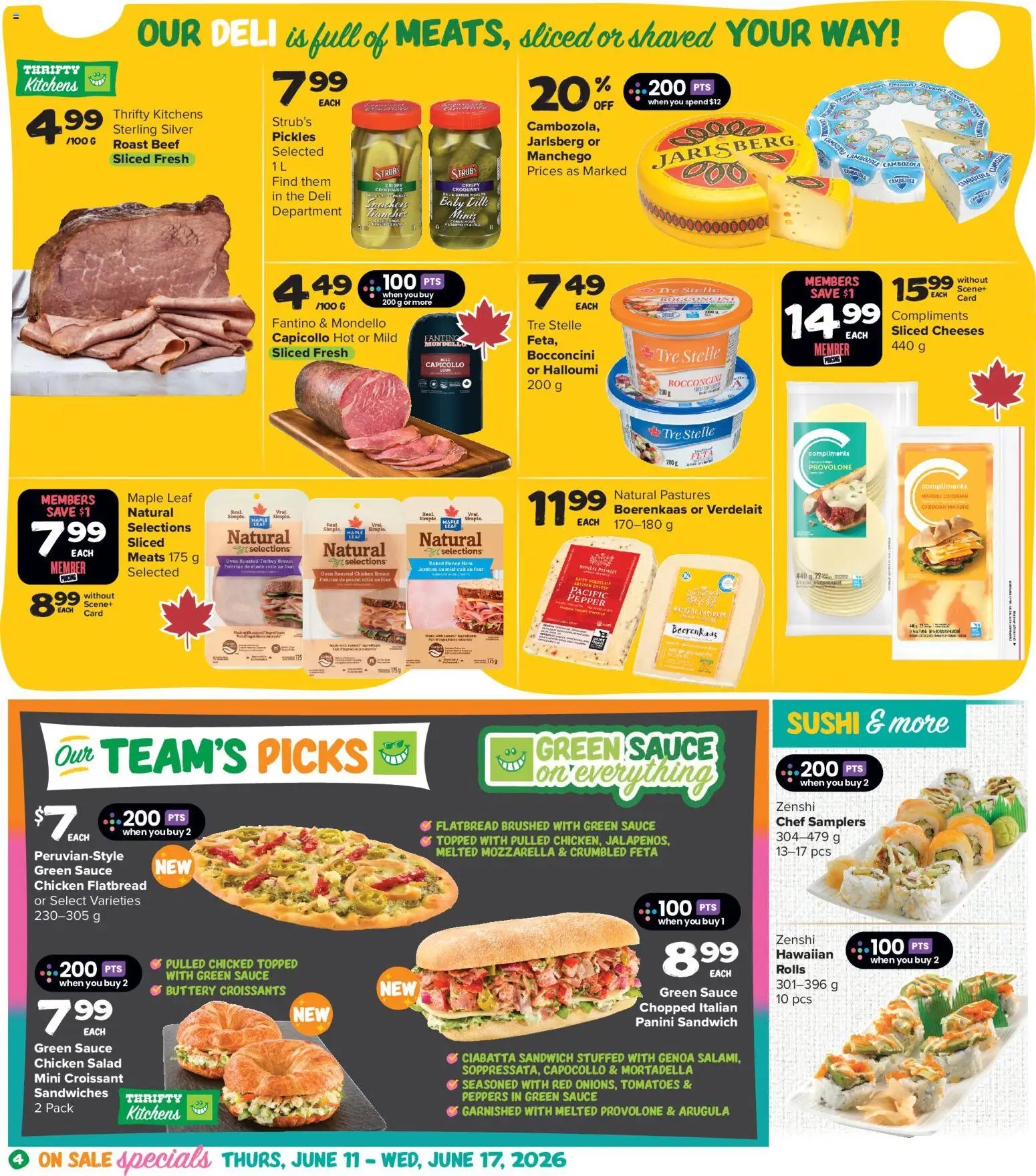 Thrifty Foods weekly flyer / circulaire