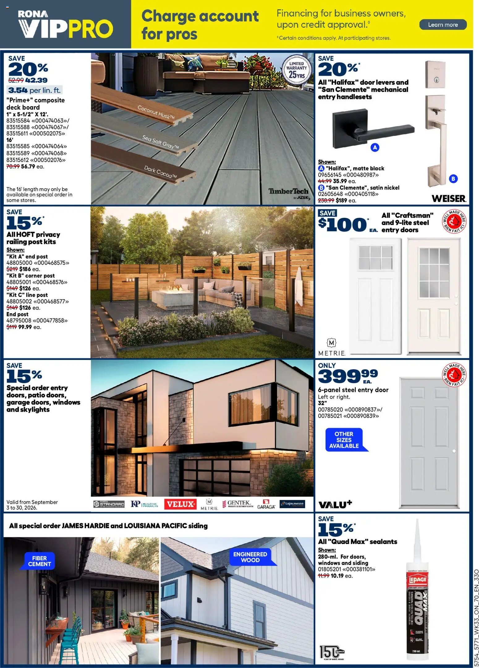 Rona weekly flyer