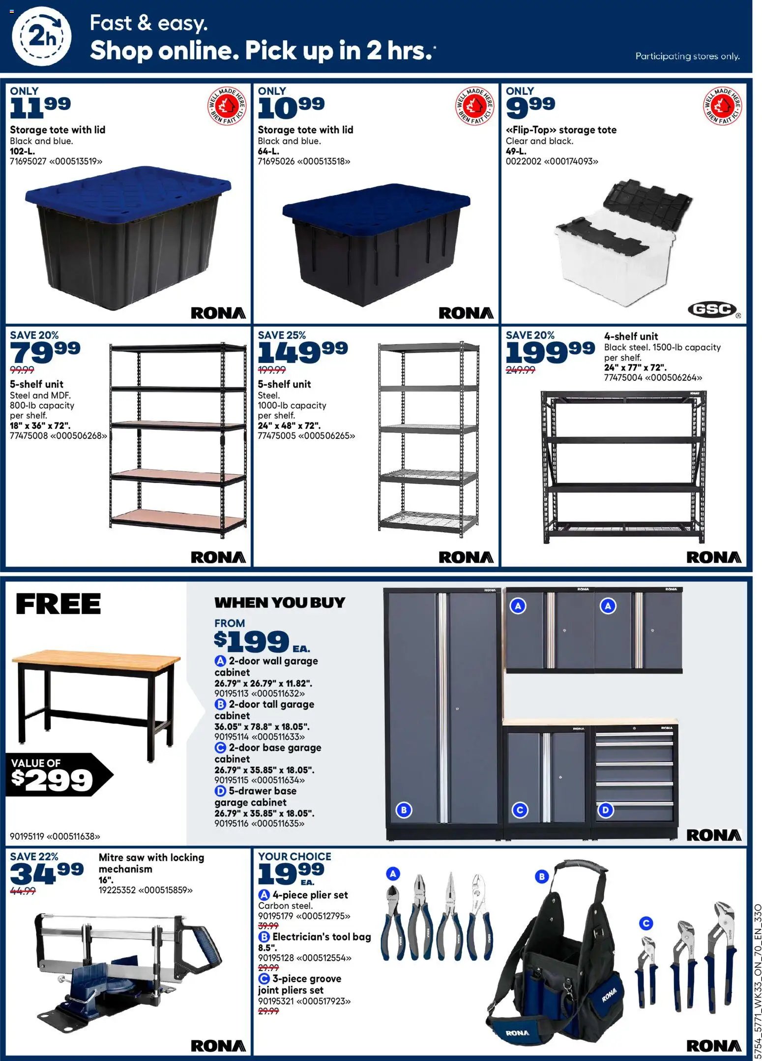 Rona weekly flyer