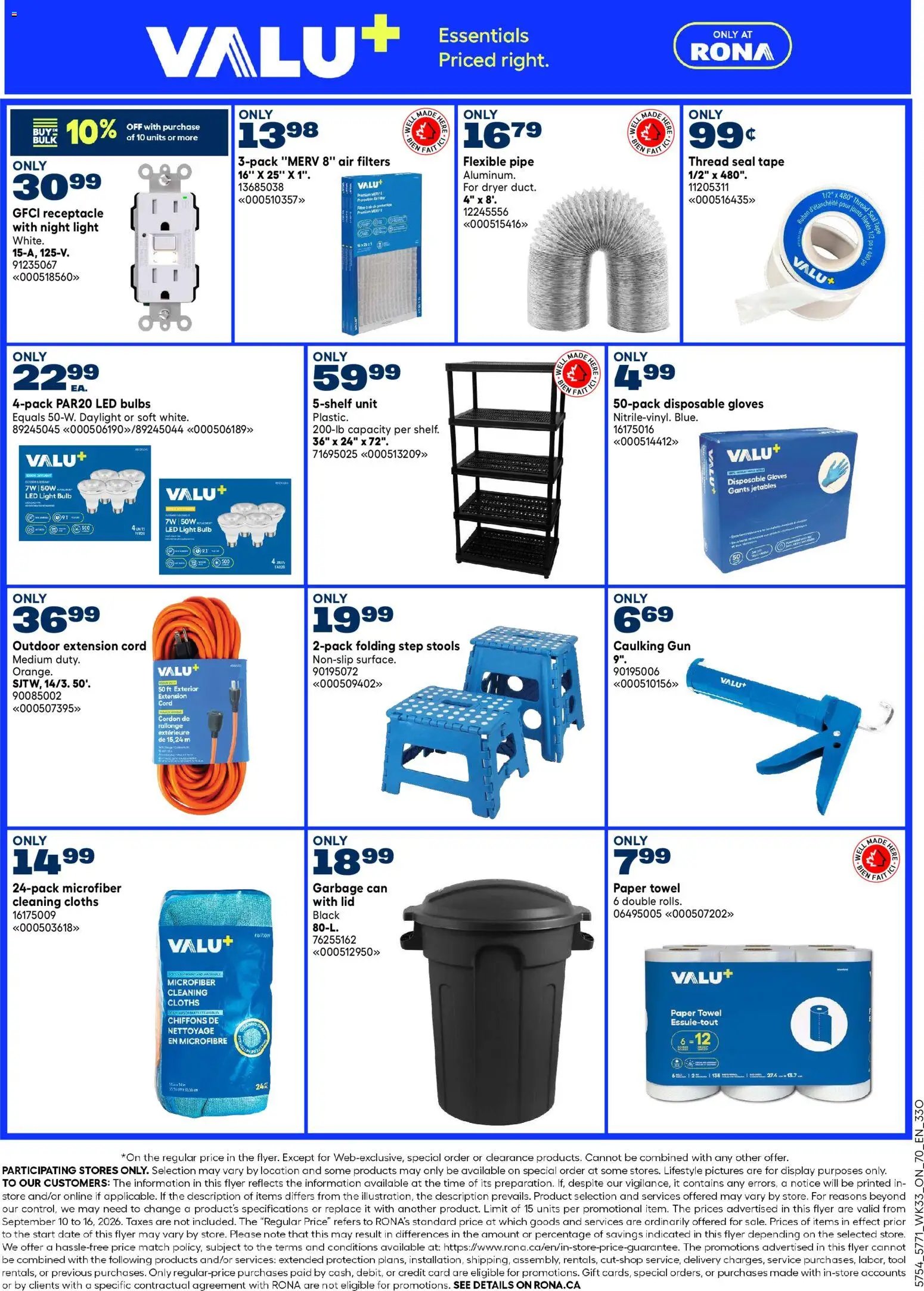 Rona weekly flyer