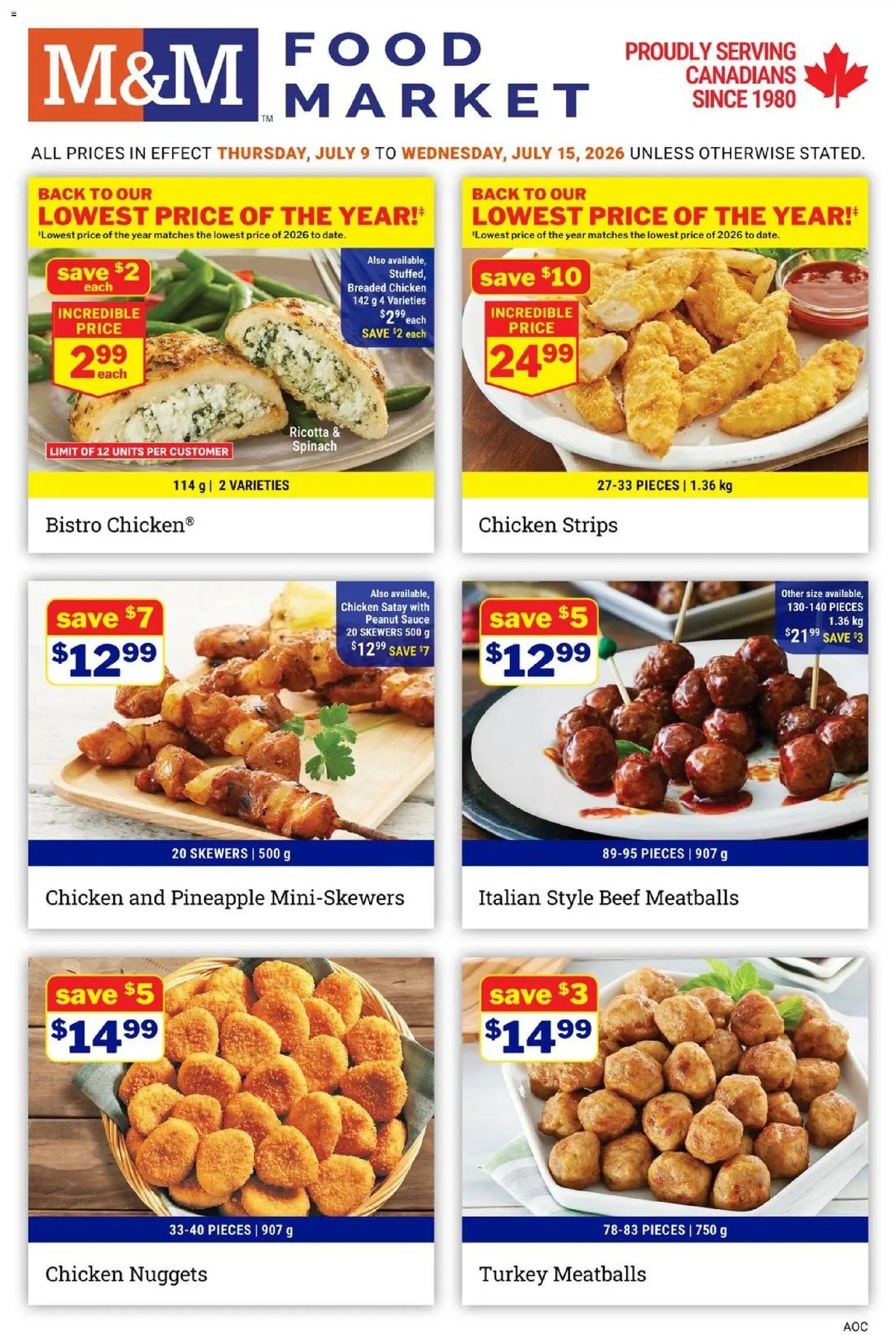 M&M Food Market weekly flyer / circulaire