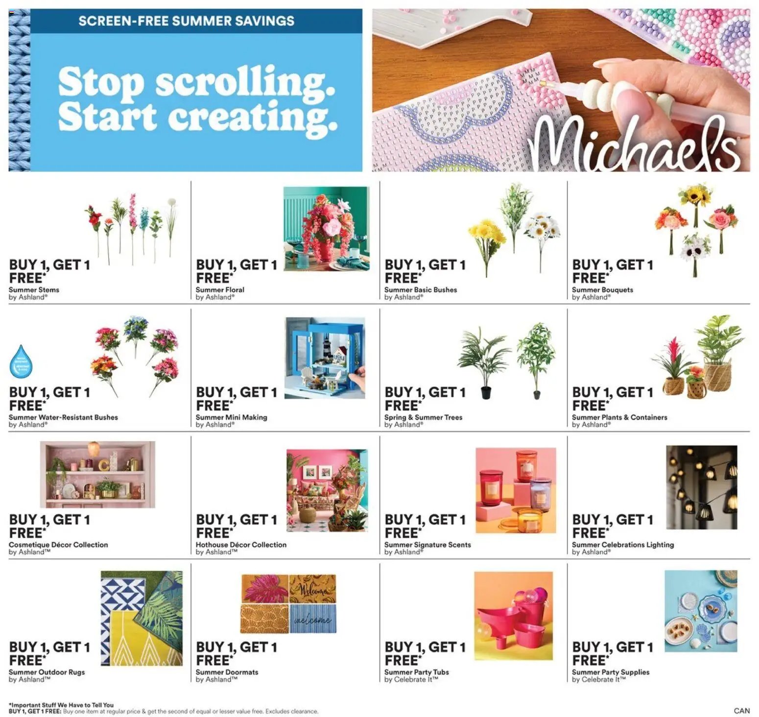 Michaels weekly flyer / circulaire