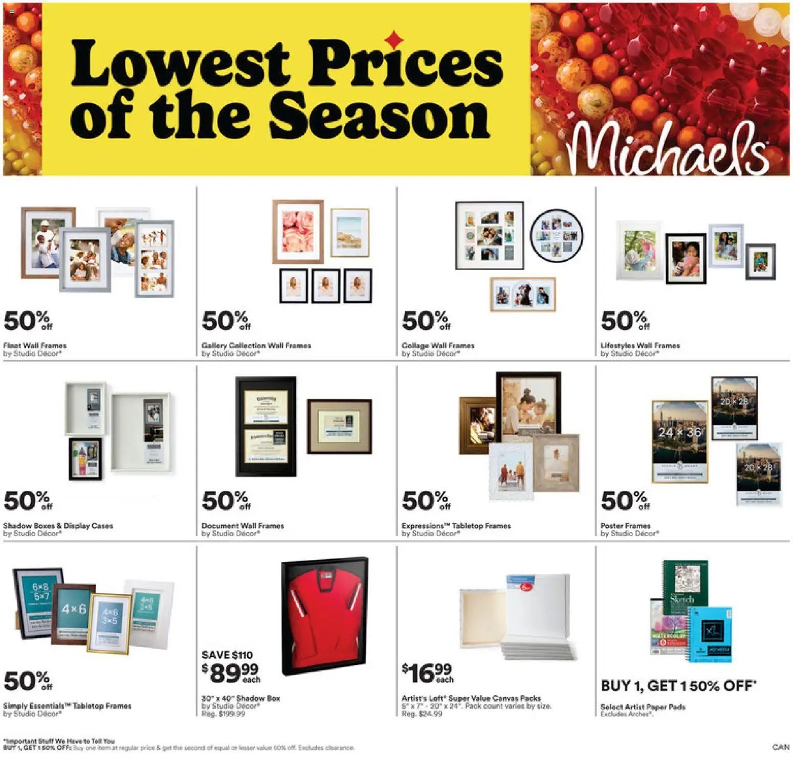 Michaels weekly flyer / circulaire