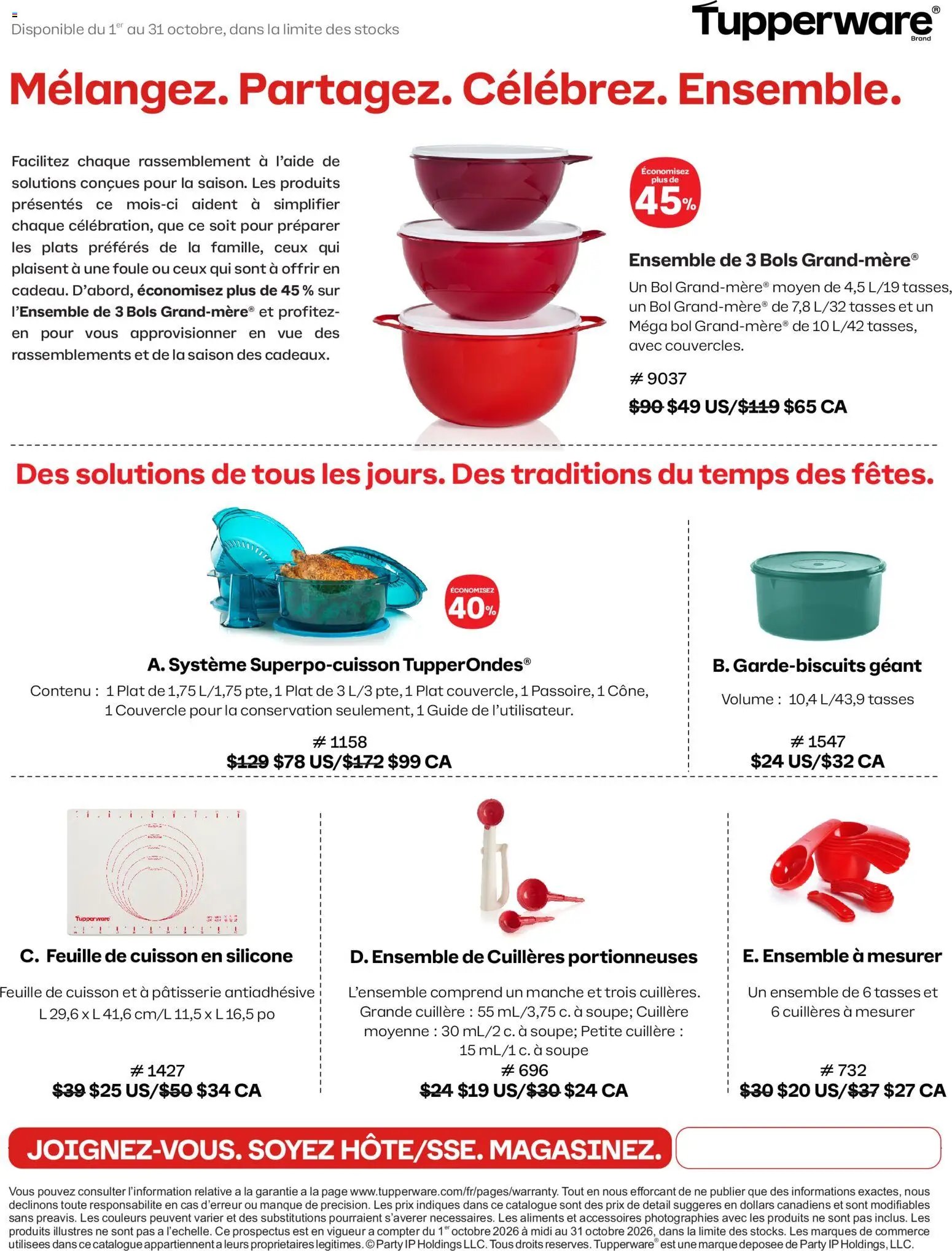 Tupperware circulaire