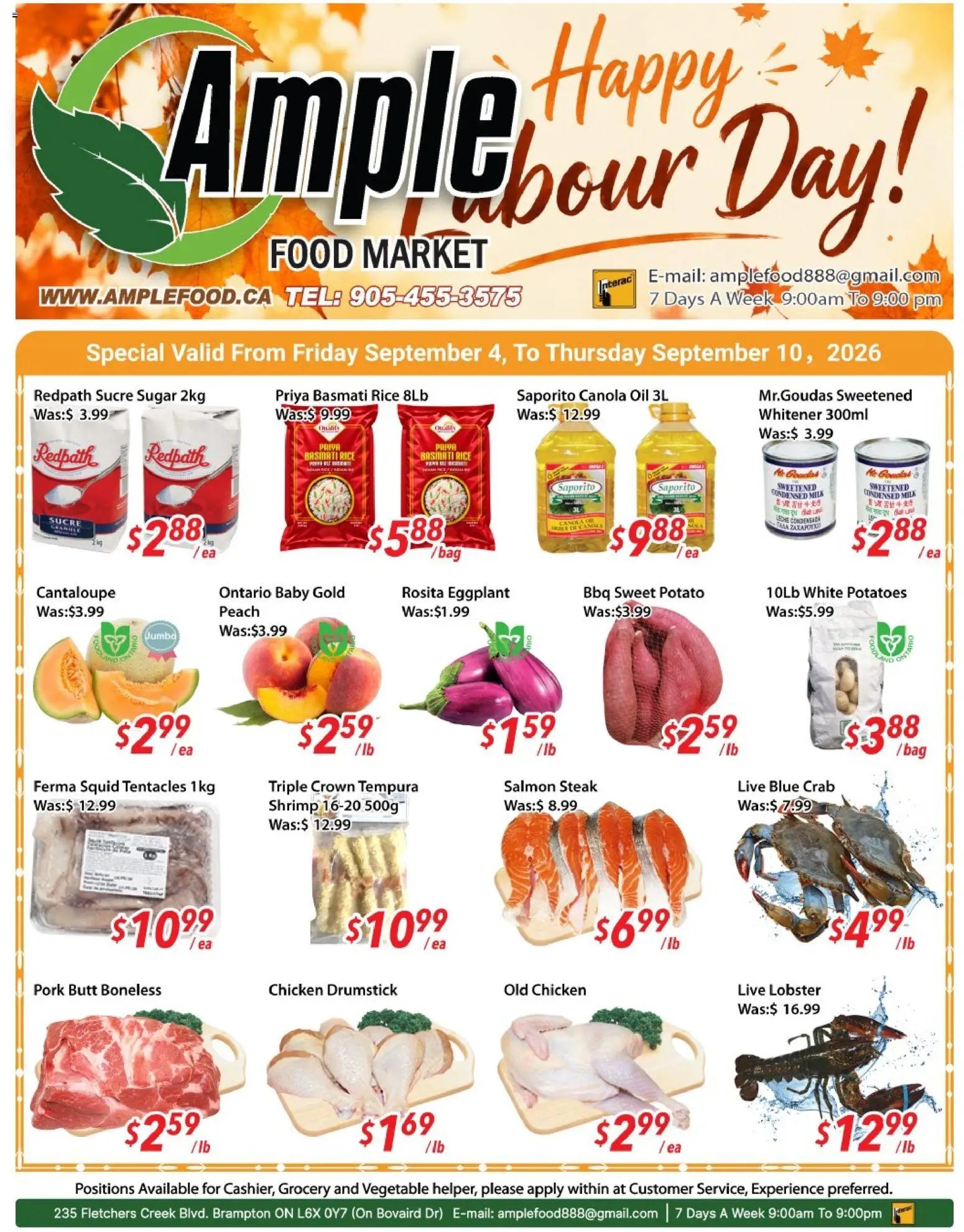Ample Food Market weekly flyer / circulaire