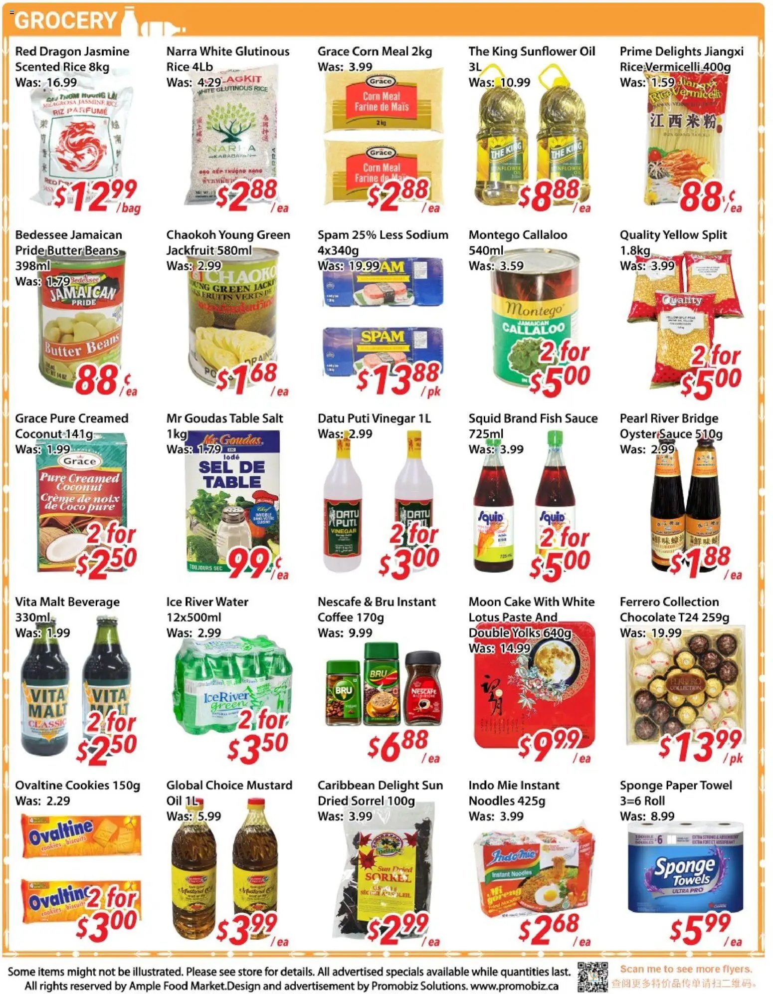 Ample Food Market weekly flyer / circulaire
