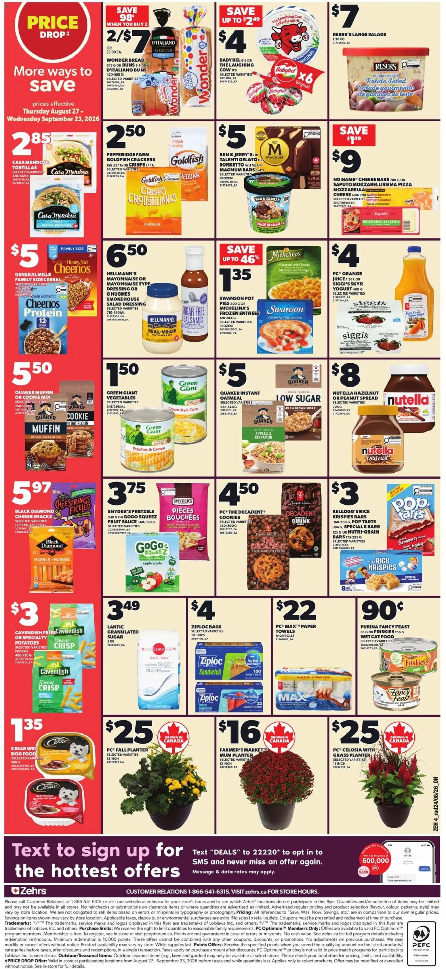 Zehrs weekly flyer / circulaire