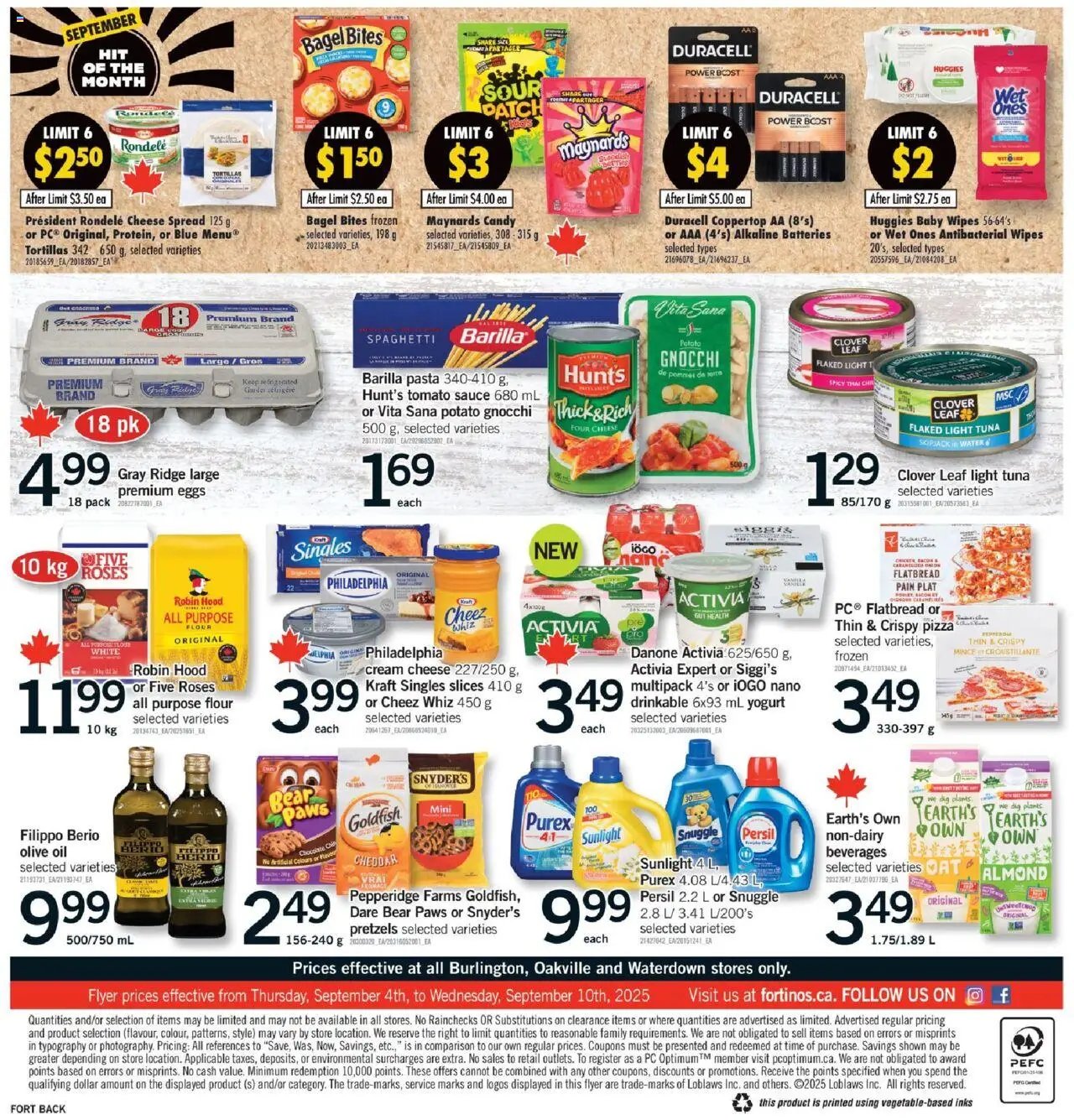 Fortinos weekly flyer / circulaire