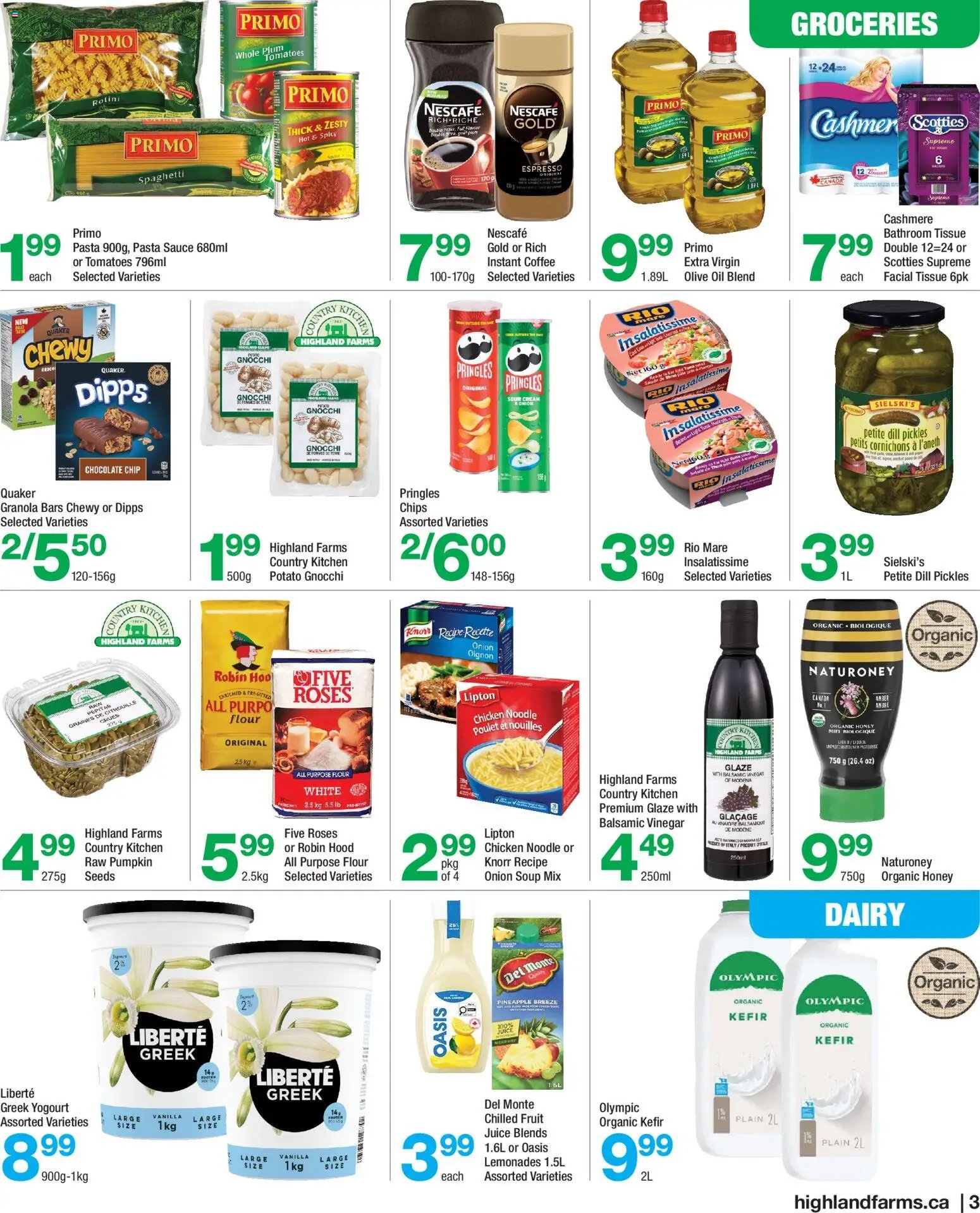 Highland Farms weekly flyer / circulaire