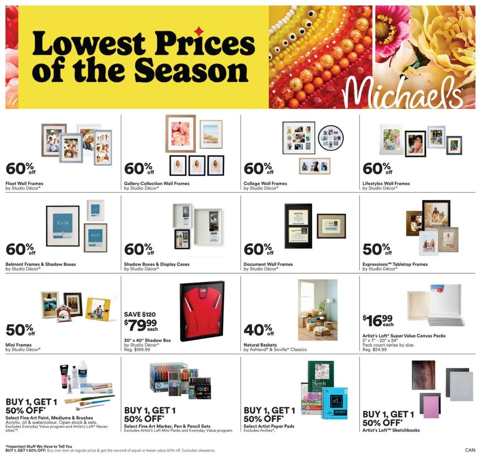 Michaels weekly flyer / circulaire