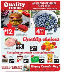 Quality Foods weekly flyer / circulaire