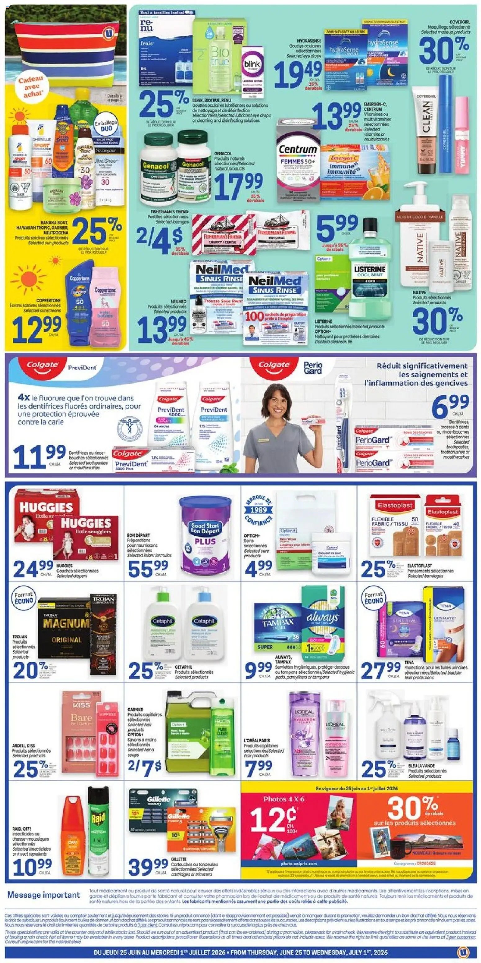 Uniprix weekly flyer / circulaire