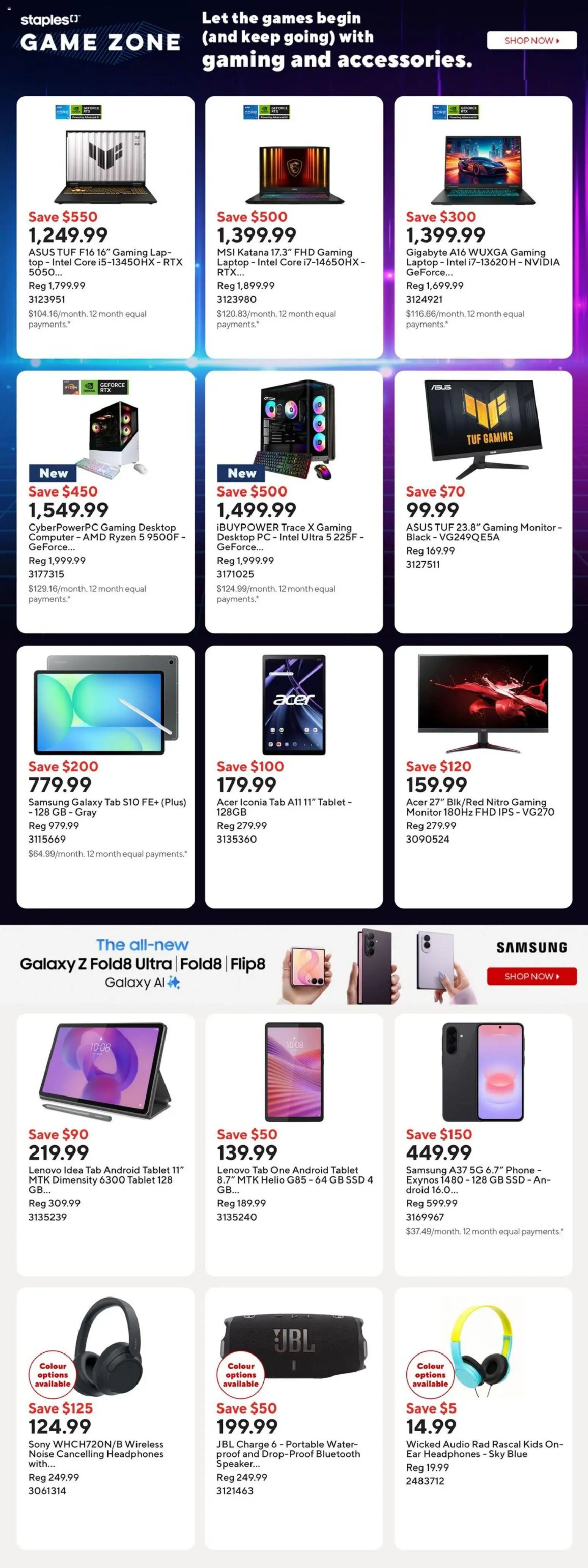 Staples weekly flyer / circulaire