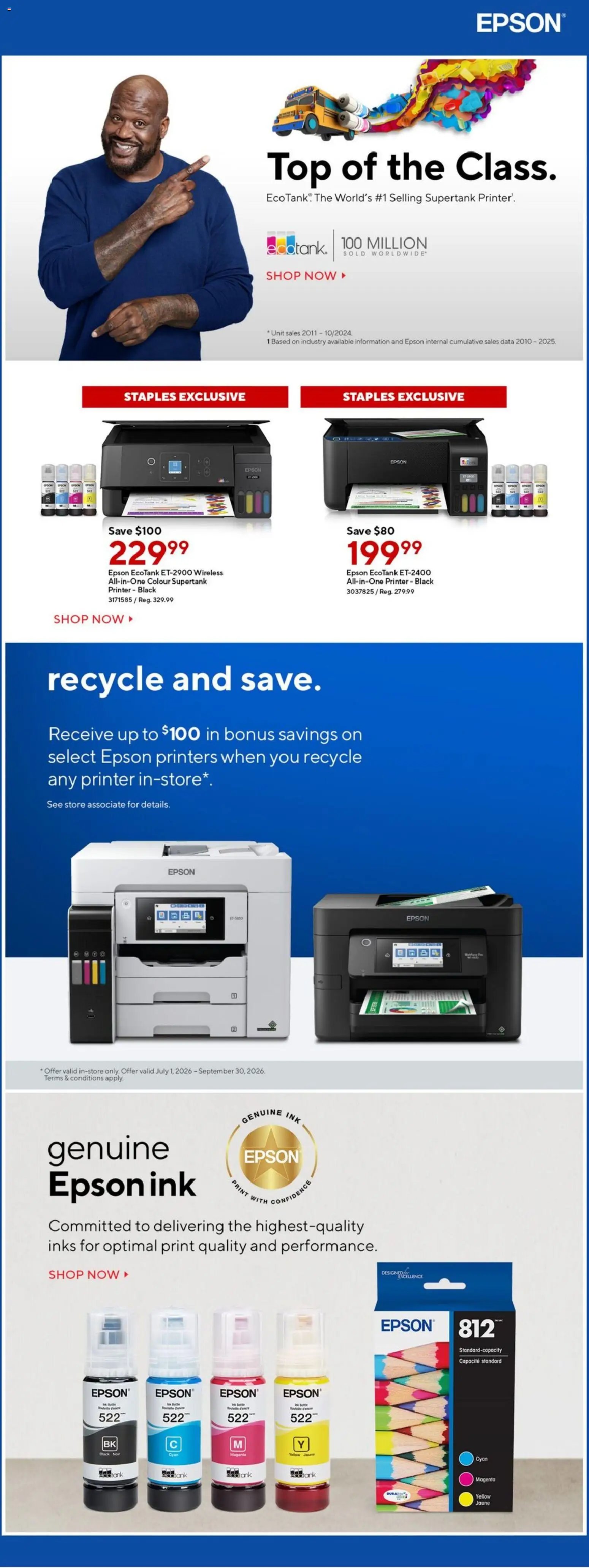 Staples weekly flyer / circulaire