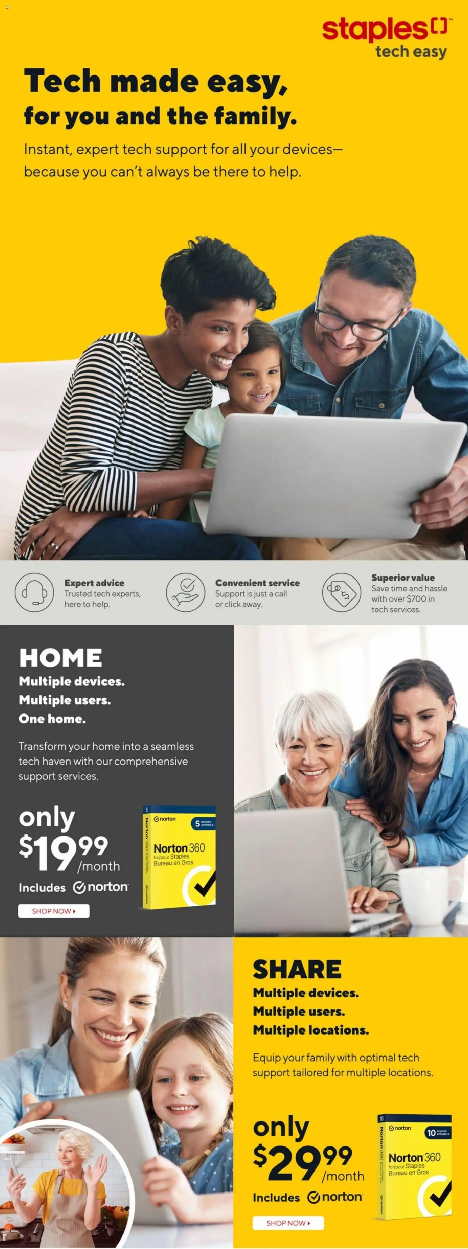 Staples weekly flyer / circulaire