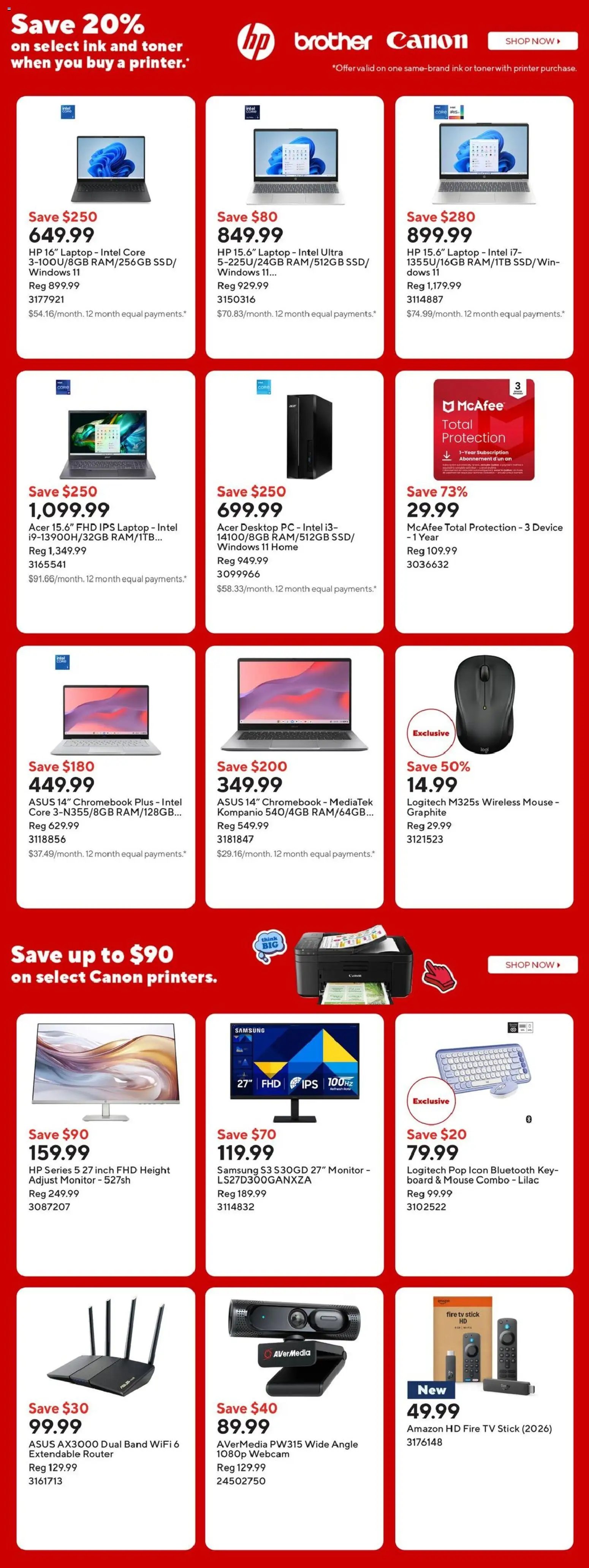 Staples weekly flyer / circulaire