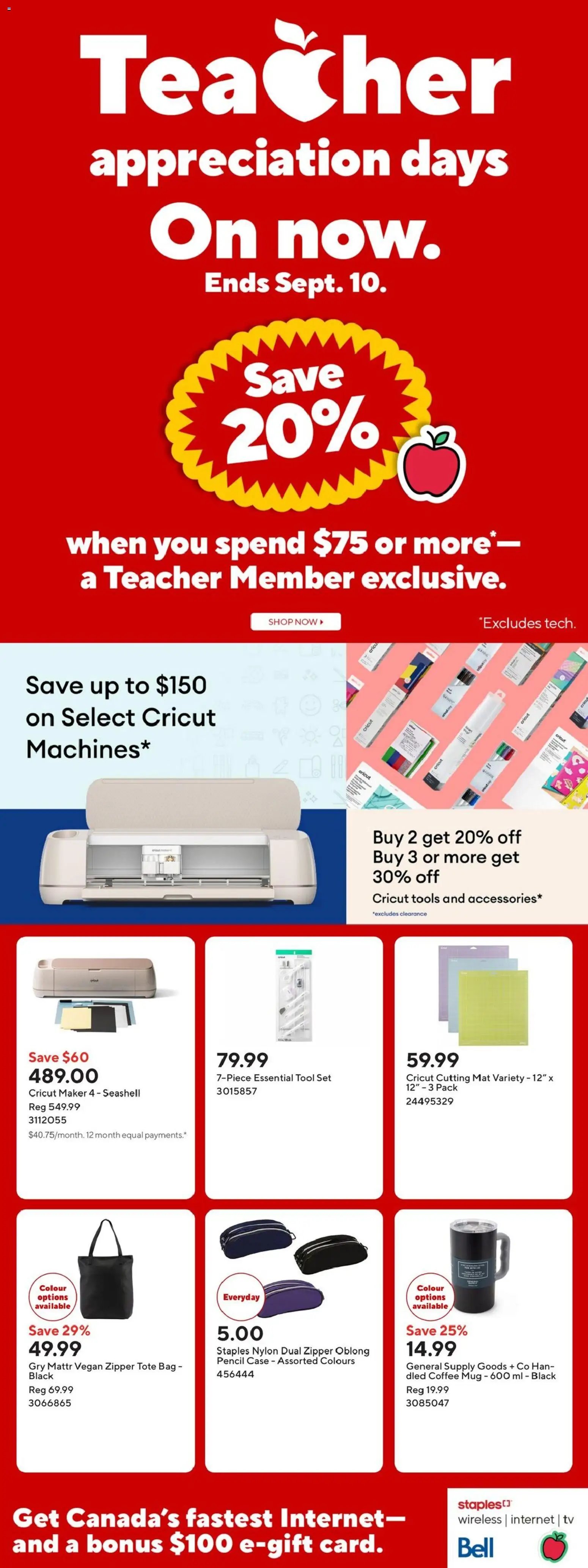 Staples weekly flyer / circulaire