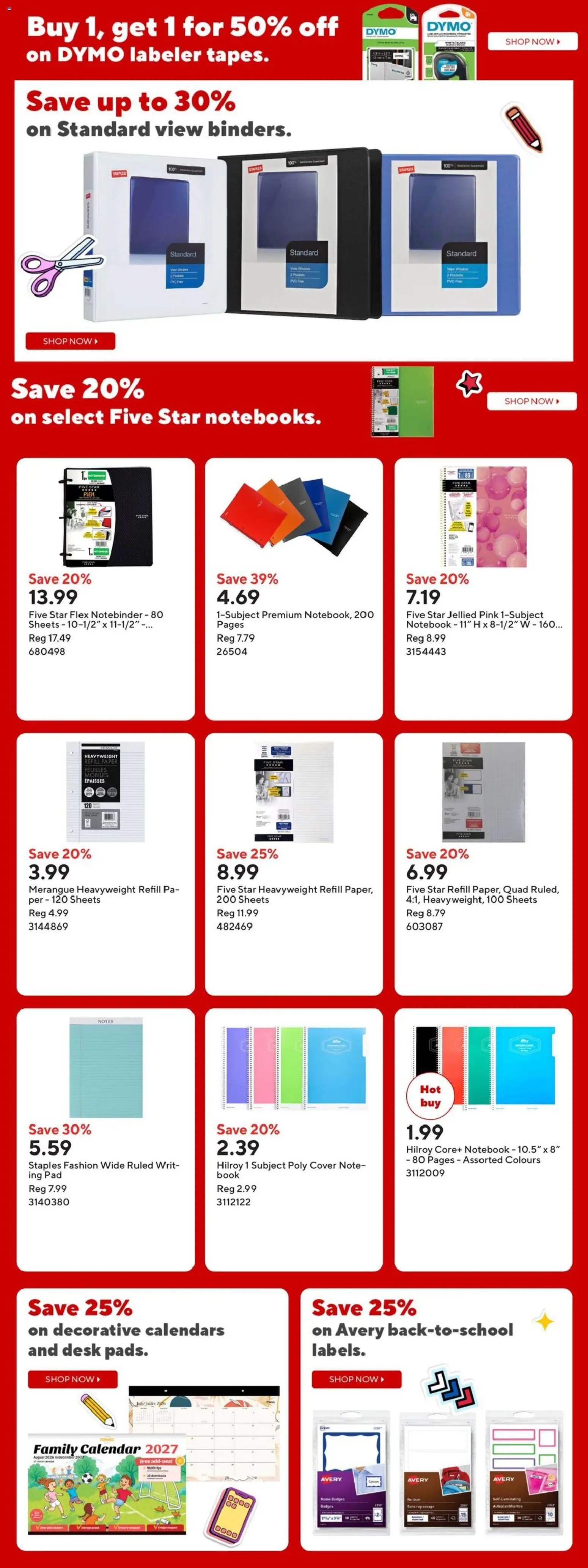 Staples weekly flyer / circulaire