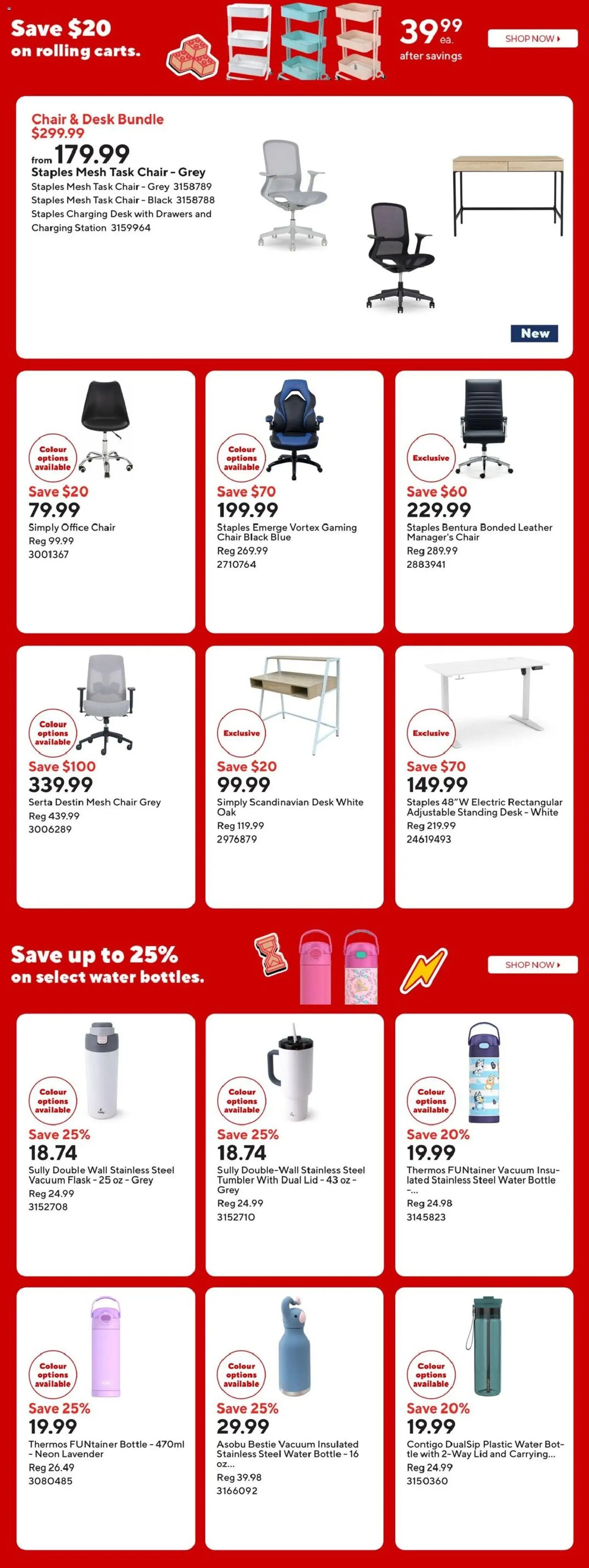 Staples weekly flyer / circulaire