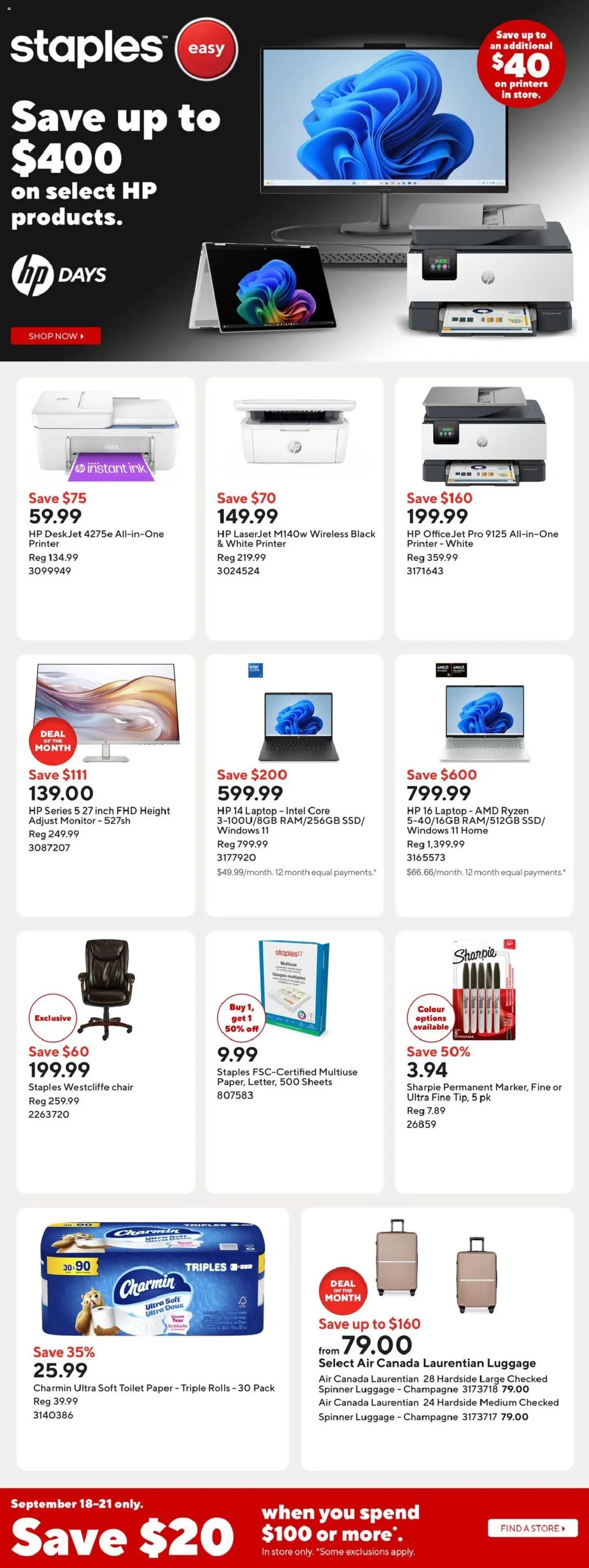 Staples weekly flyer