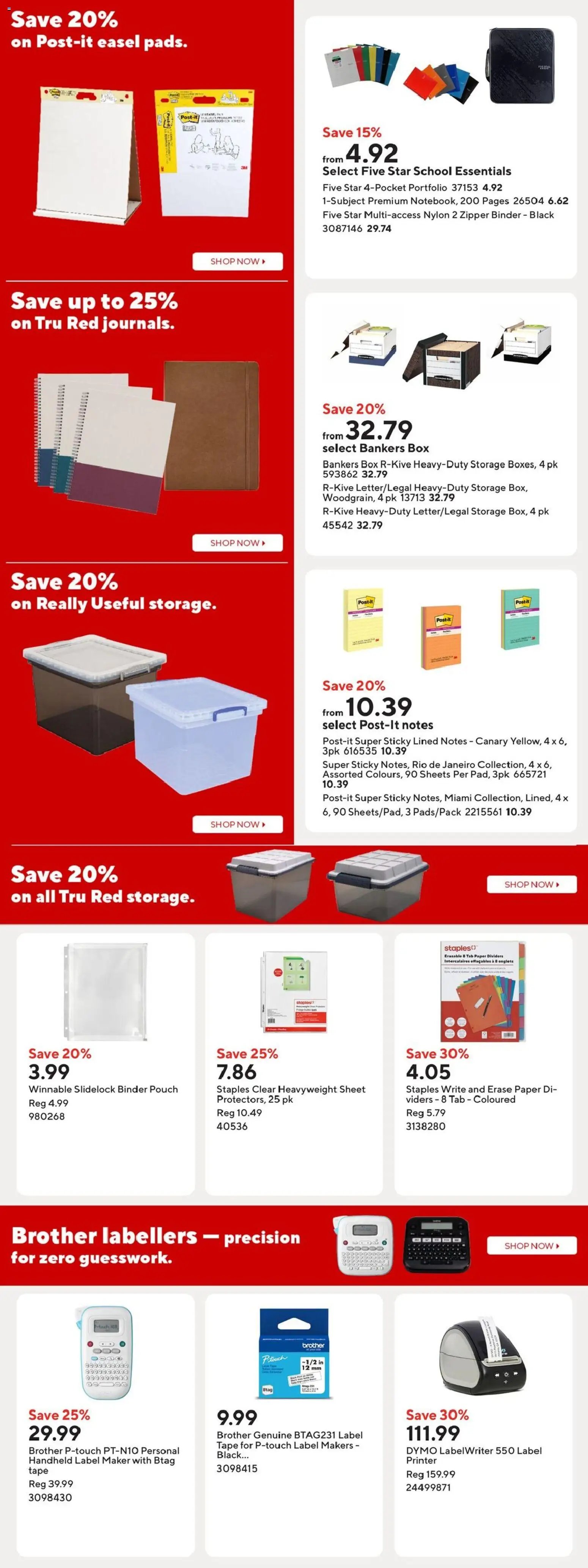 Staples weekly flyer