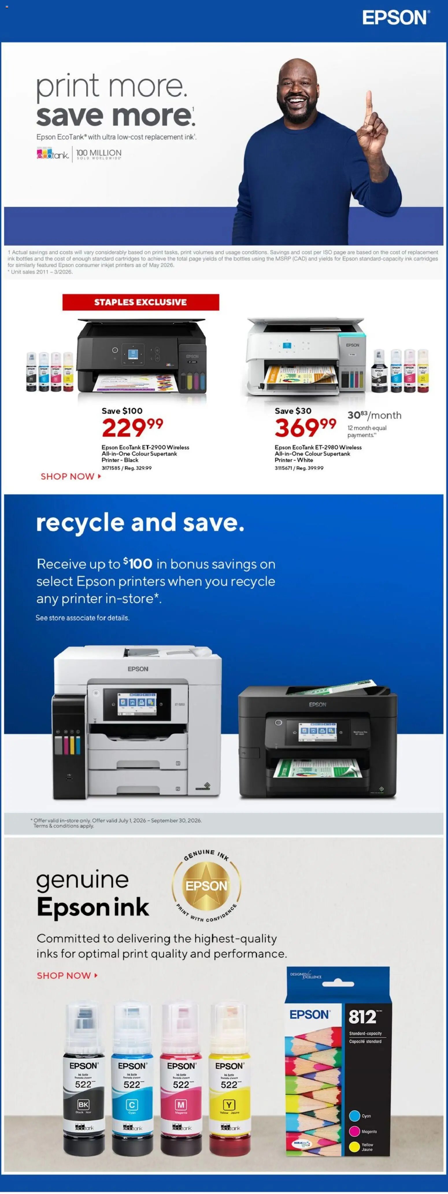 Staples weekly flyer