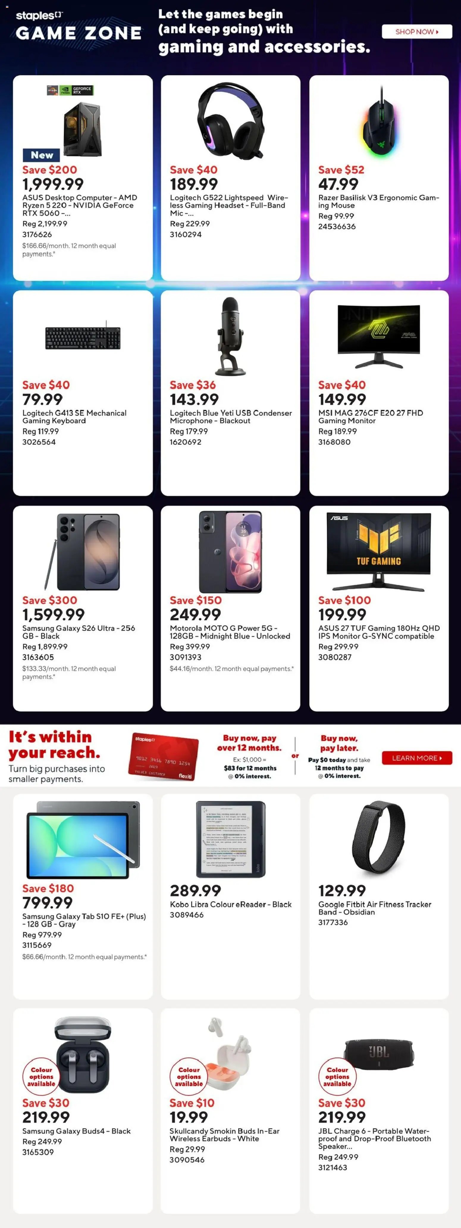 Staples weekly flyer
