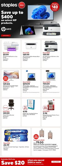 Staples weekly flyer