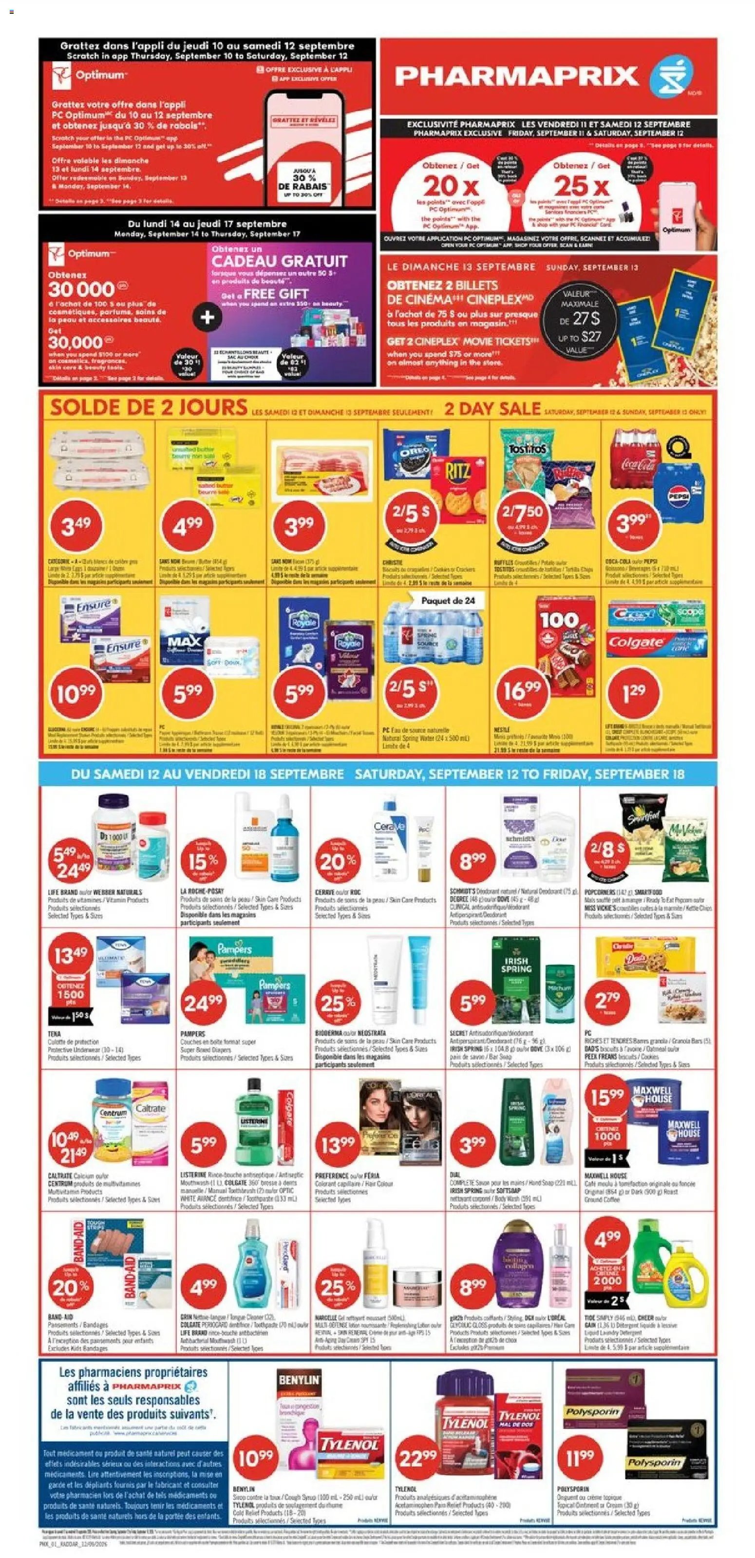 Pharmaprix weekly flyer / circulaire