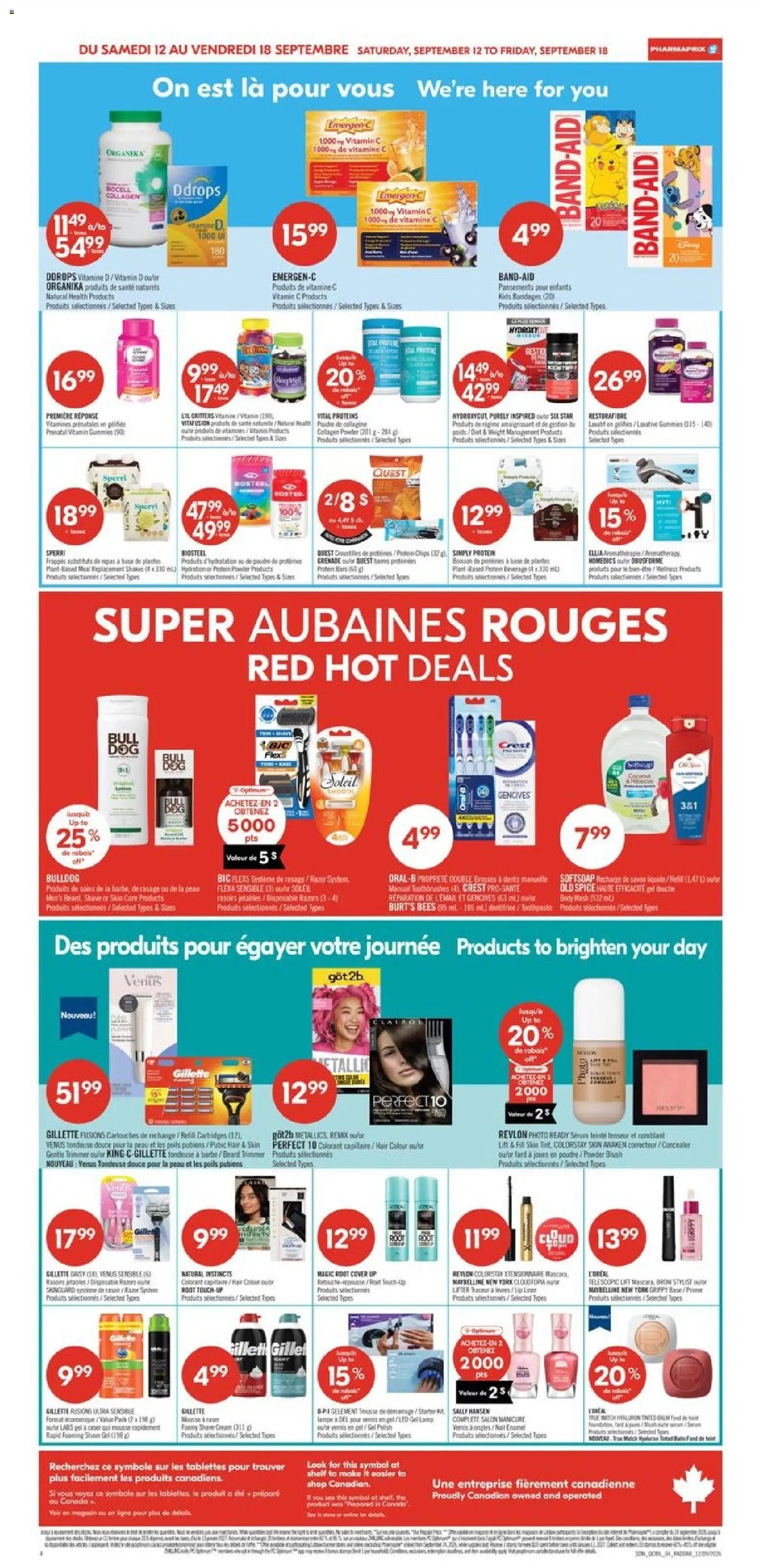 Pharmaprix weekly flyer / circulaire