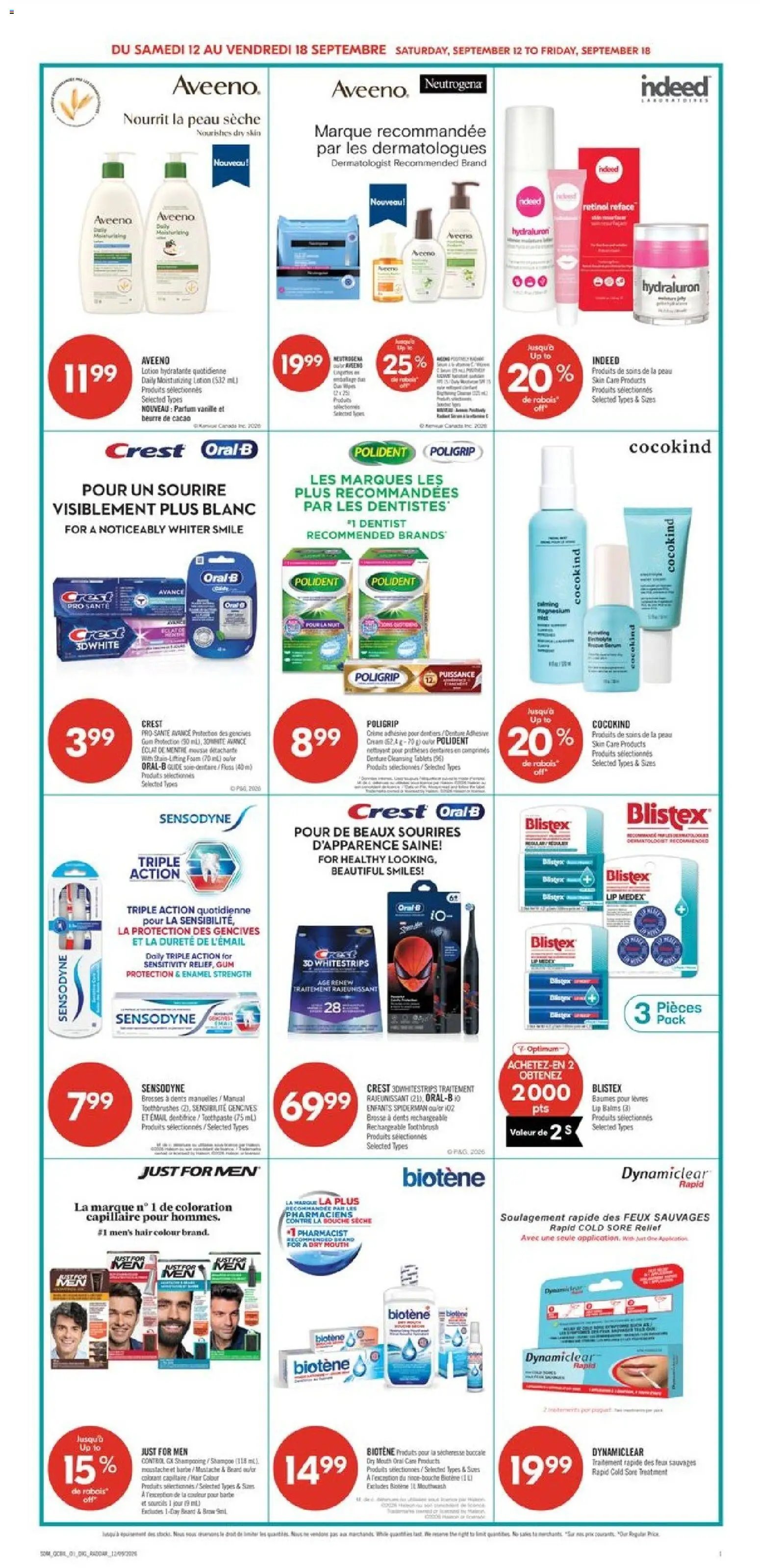 Pharmaprix weekly flyer / circulaire