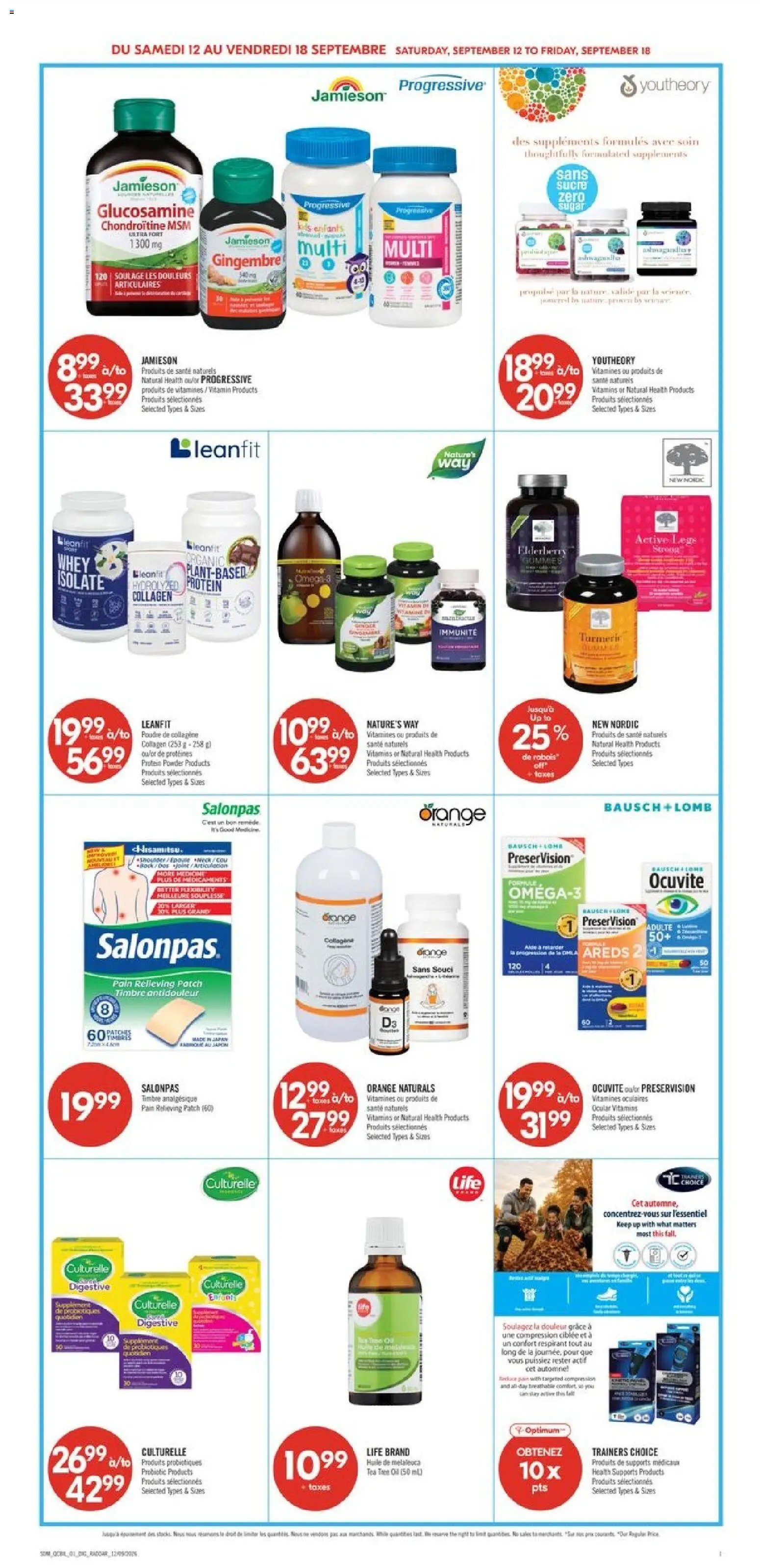 Pharmaprix weekly flyer / circulaire