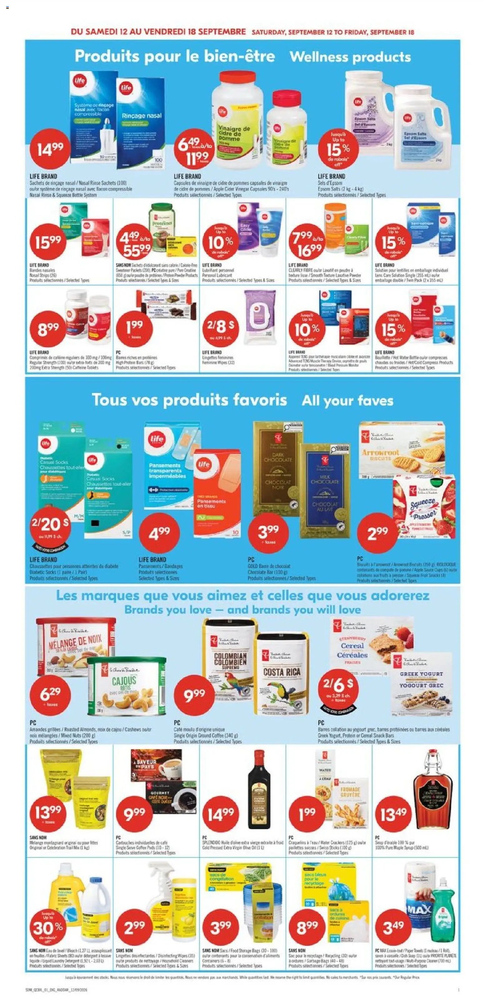 Pharmaprix weekly flyer / circulaire