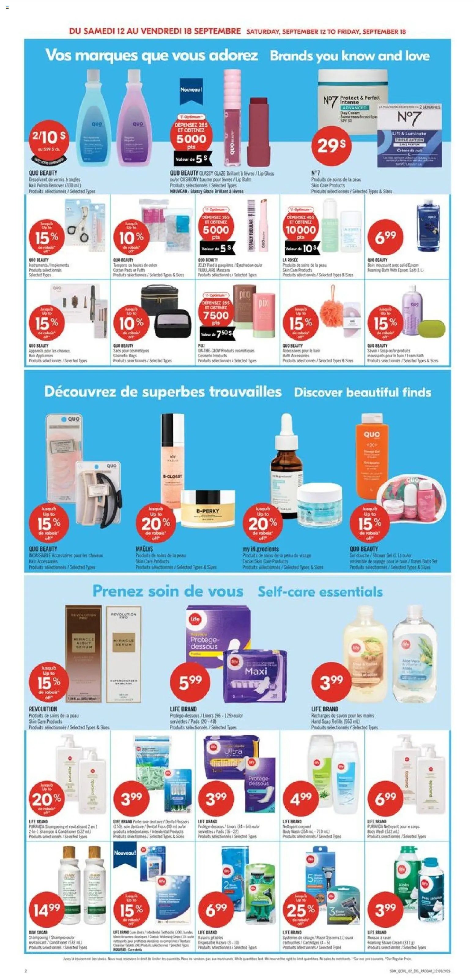 Pharmaprix weekly flyer / circulaire