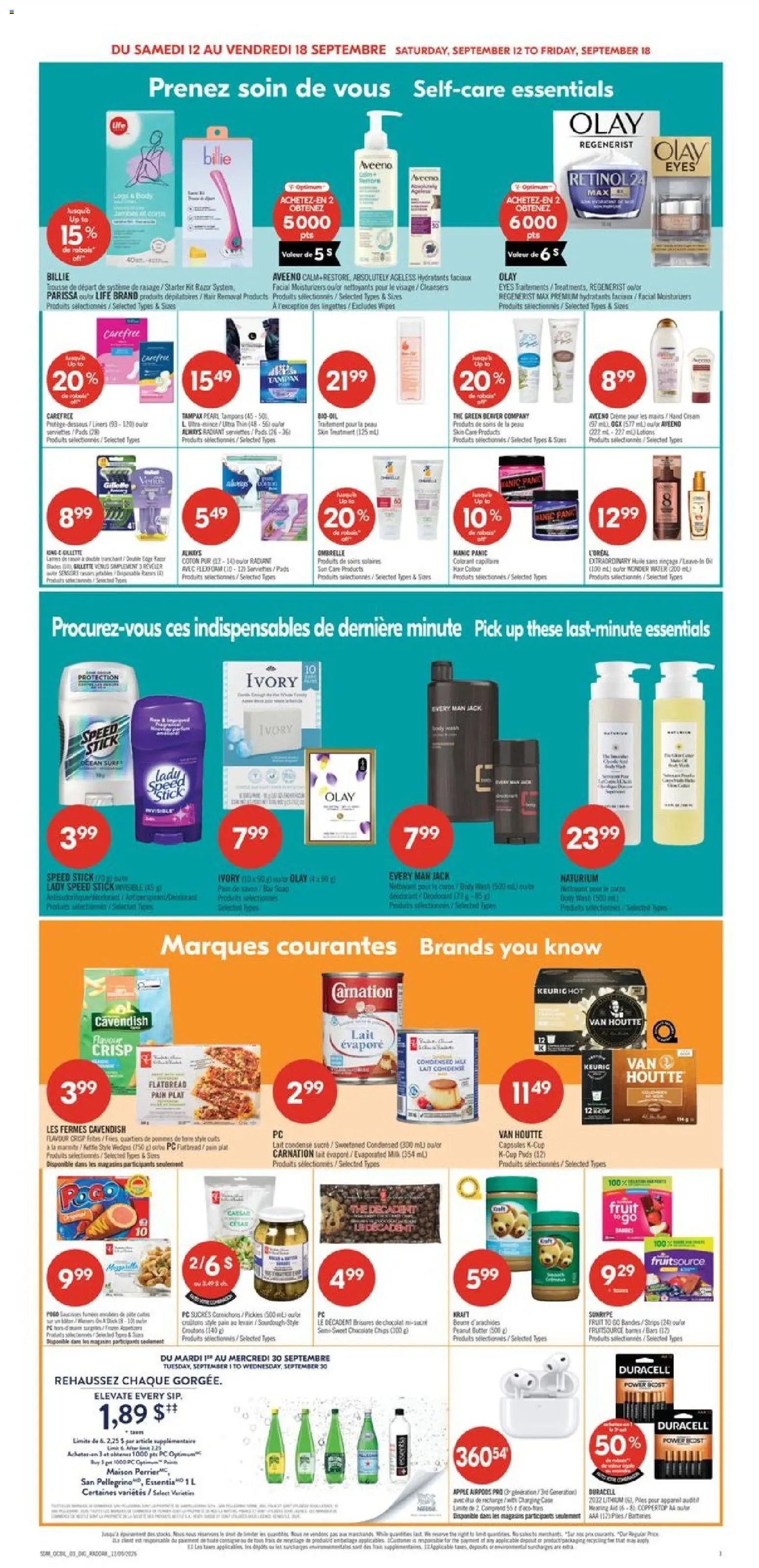 Pharmaprix weekly flyer / circulaire