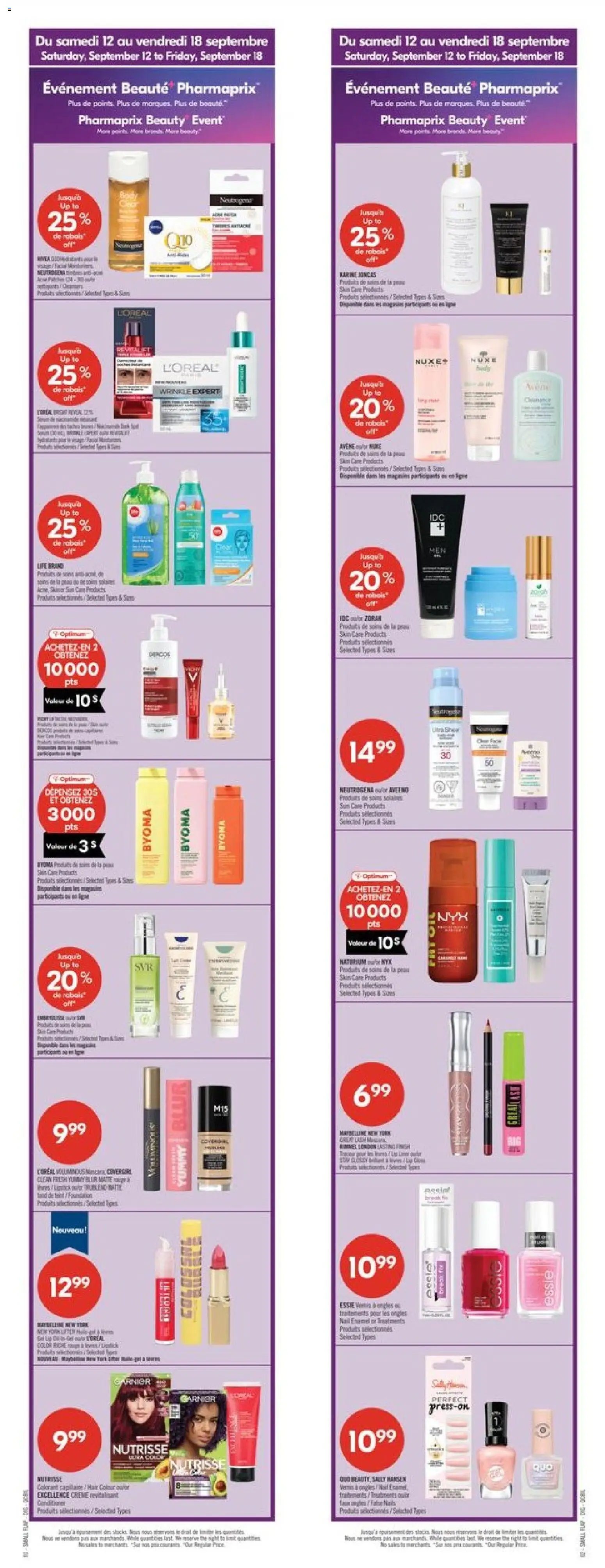 Pharmaprix weekly flyer / circulaire