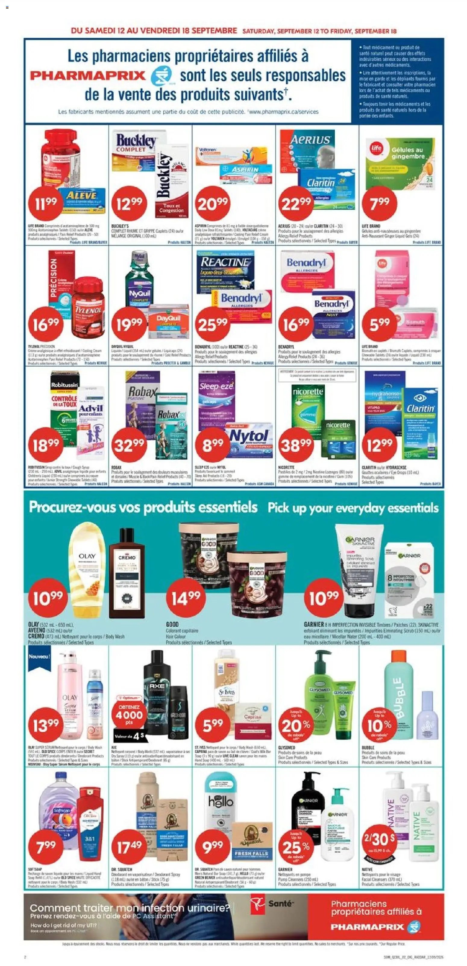 Pharmaprix weekly flyer / circulaire