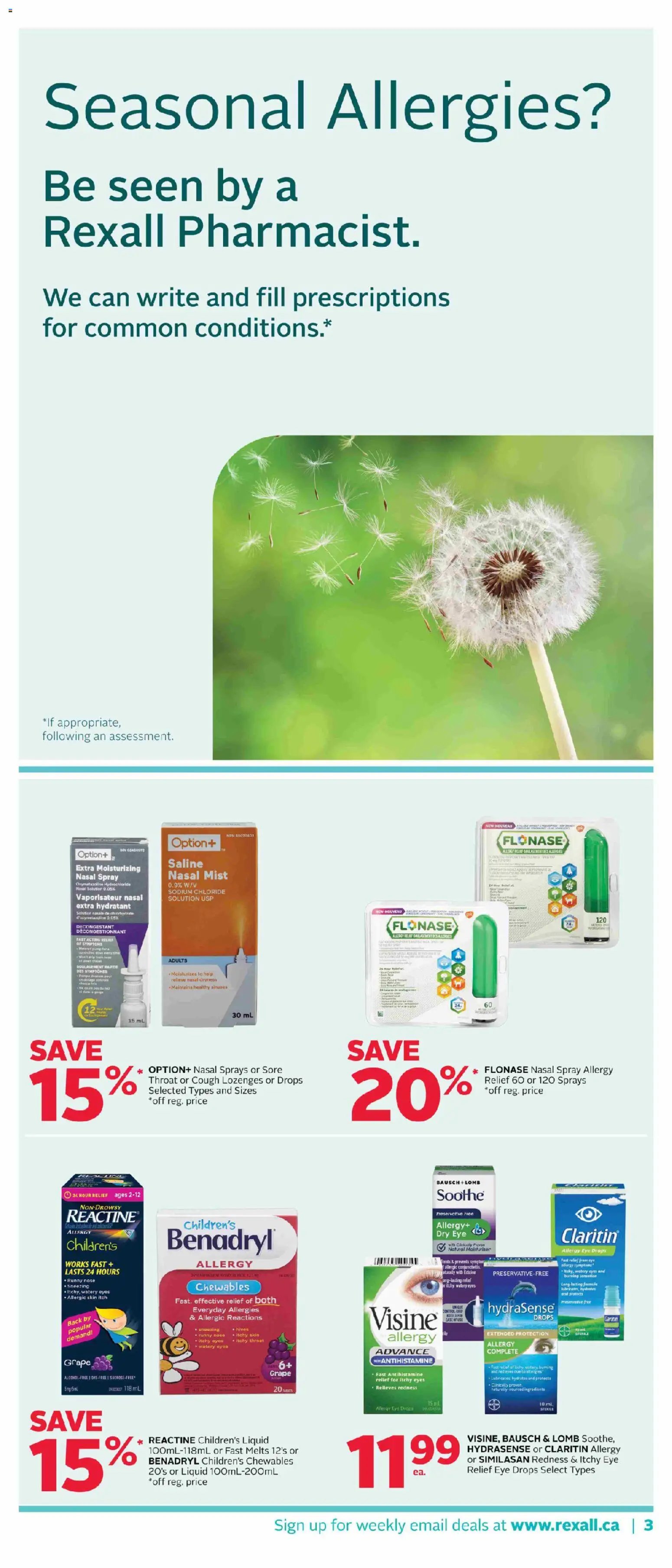 Rexall weekly flyer / circulaire