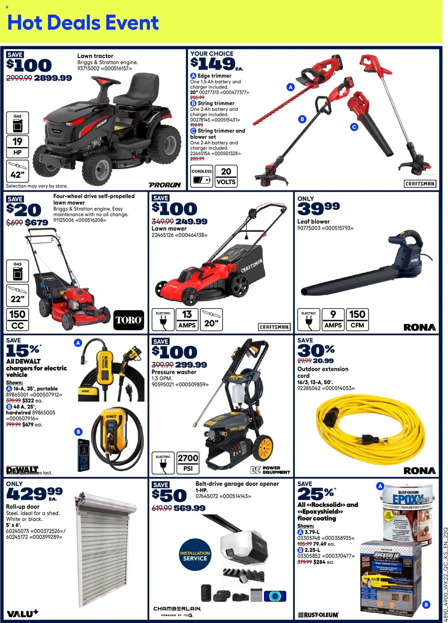 Rona weekly flyer