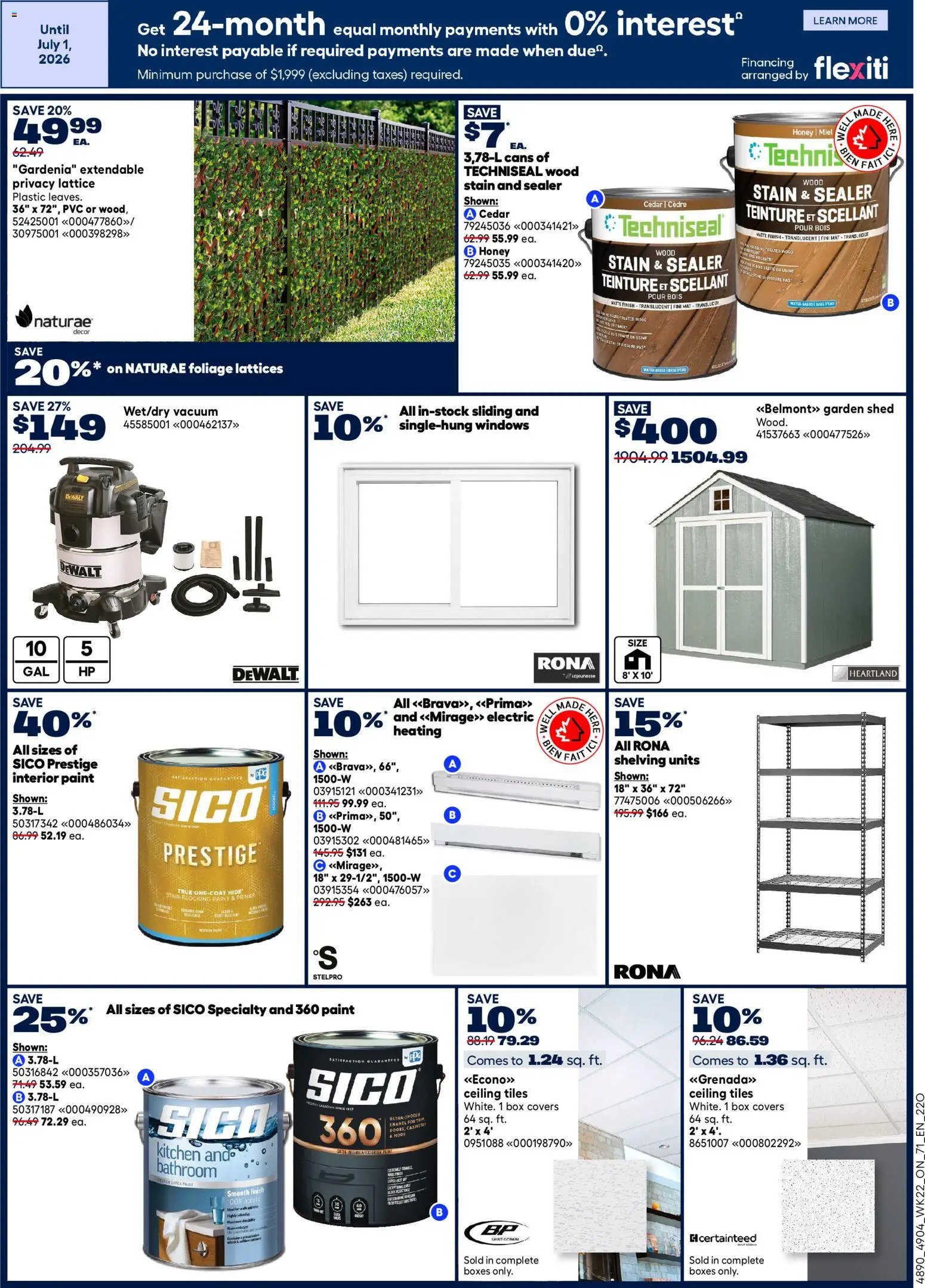 Rona weekly flyer