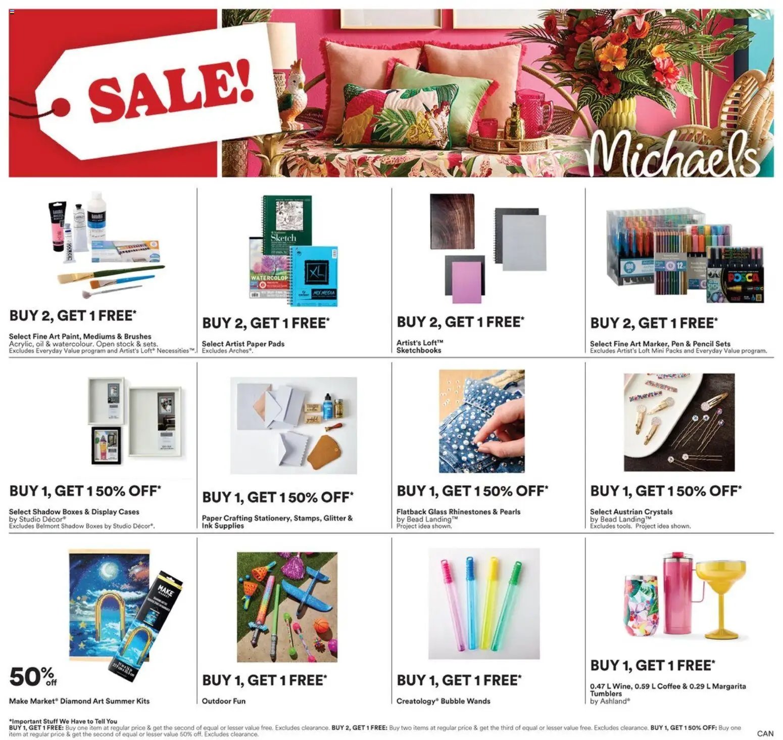 Michaels weekly flyer / circulaire