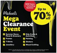 Michaels weekly flyer / circulaire