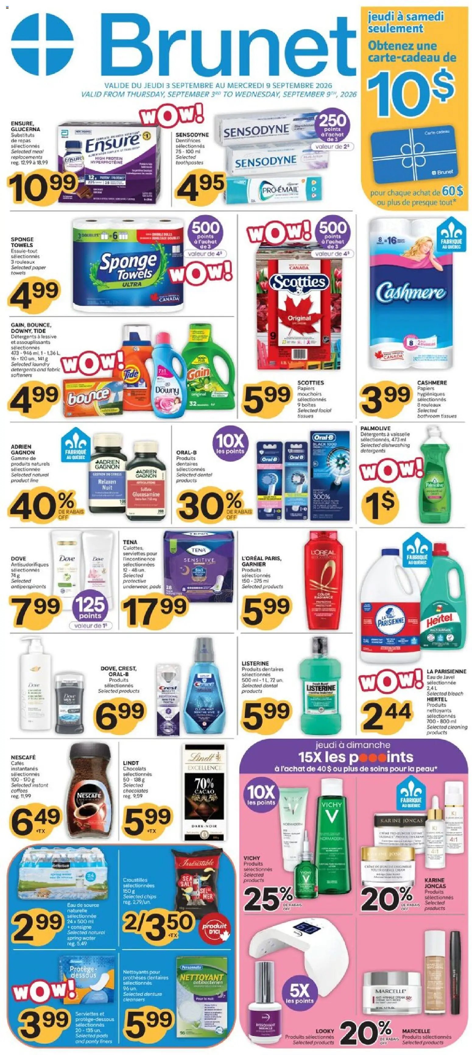Brunet weekly flyer / circulaire