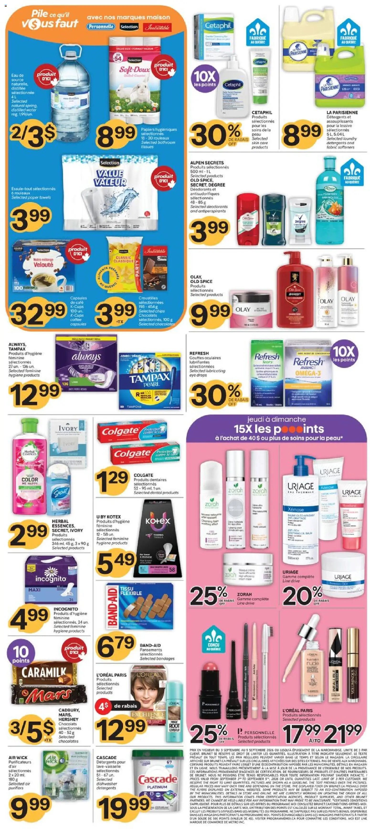 Brunet weekly flyer / circulaire