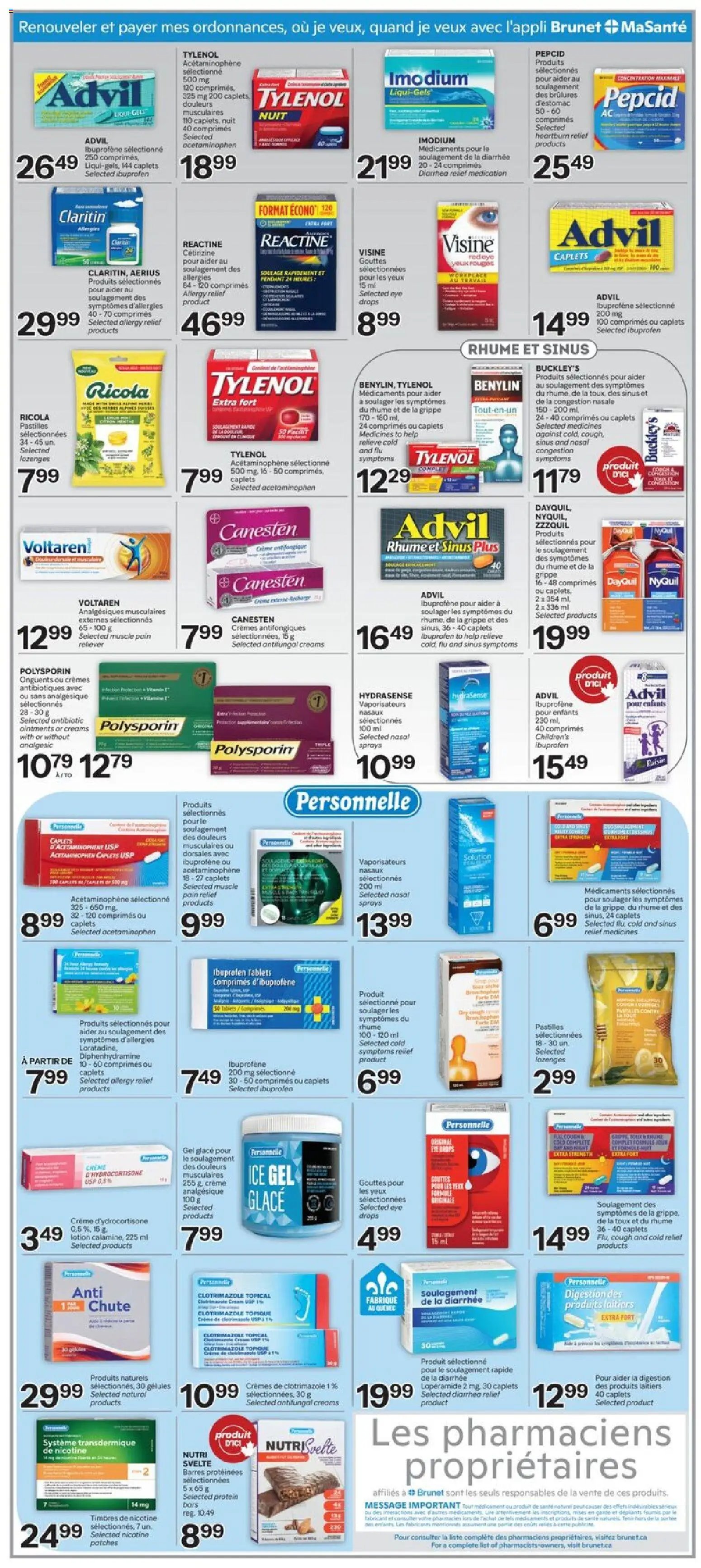Brunet weekly flyer / circulaire