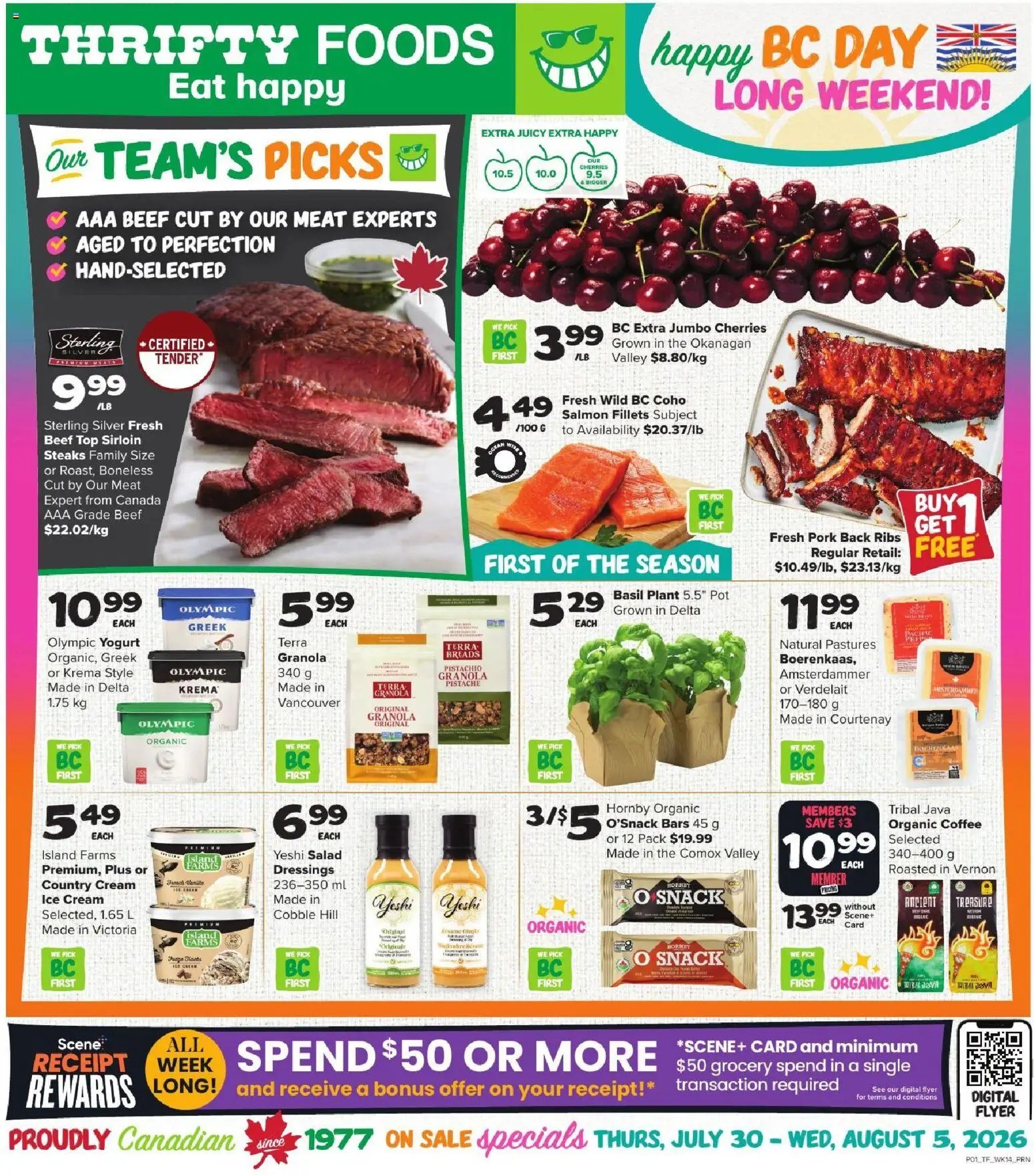 Thrifty Foods weekly flyer / circulaire